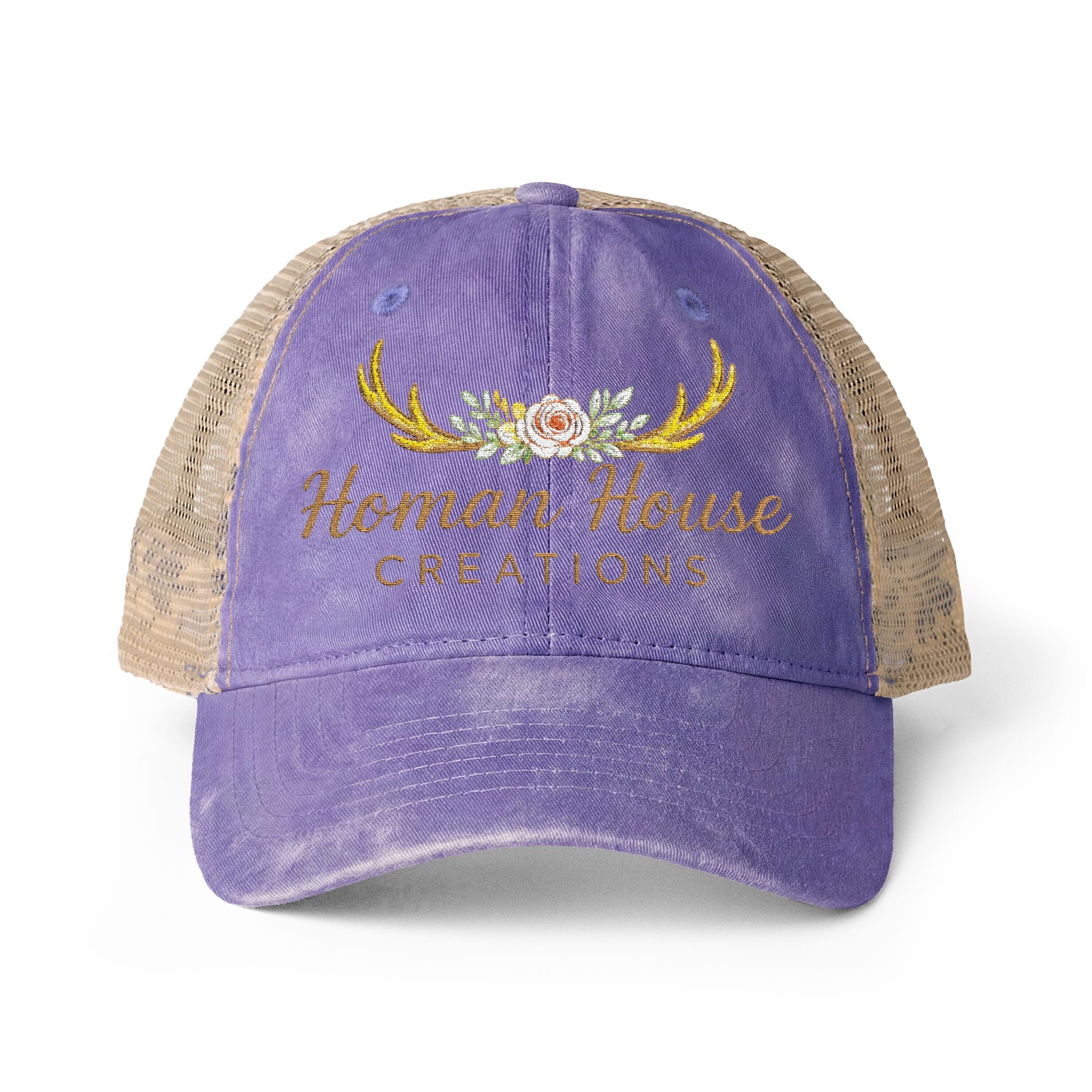Women's Washed Mesh-Back Cap Homan House Merch
