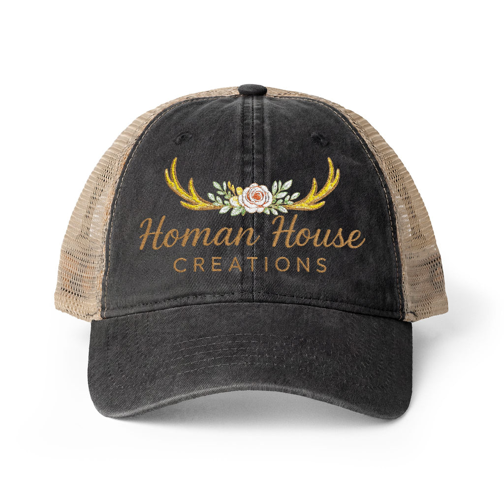 Women's Washed Mesh-Back Cap Homan House Merch
