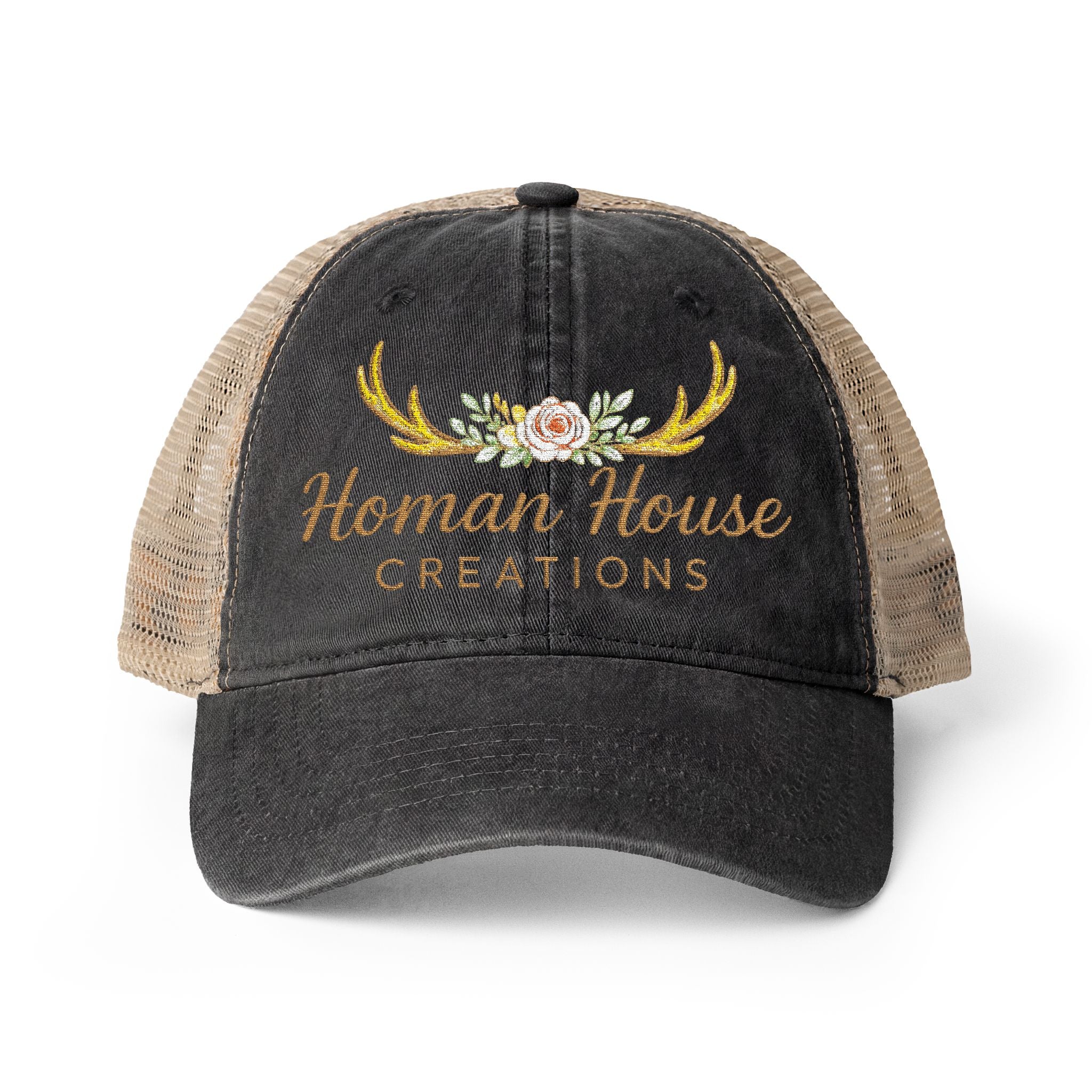 Women's Washed Mesh-Back Cap Homan House Merch