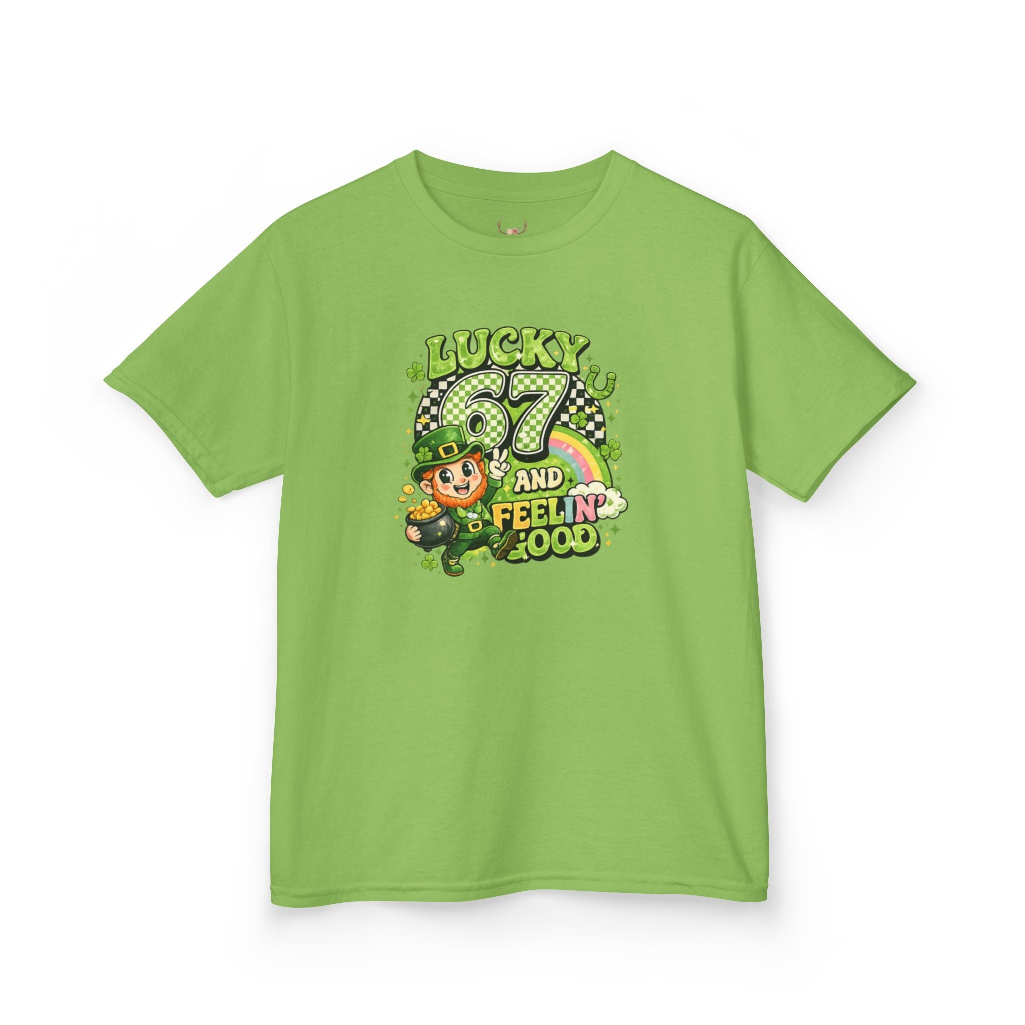 Kids Lucky & Feelin' Good Leprechaun St. Patrick’s Day Tee