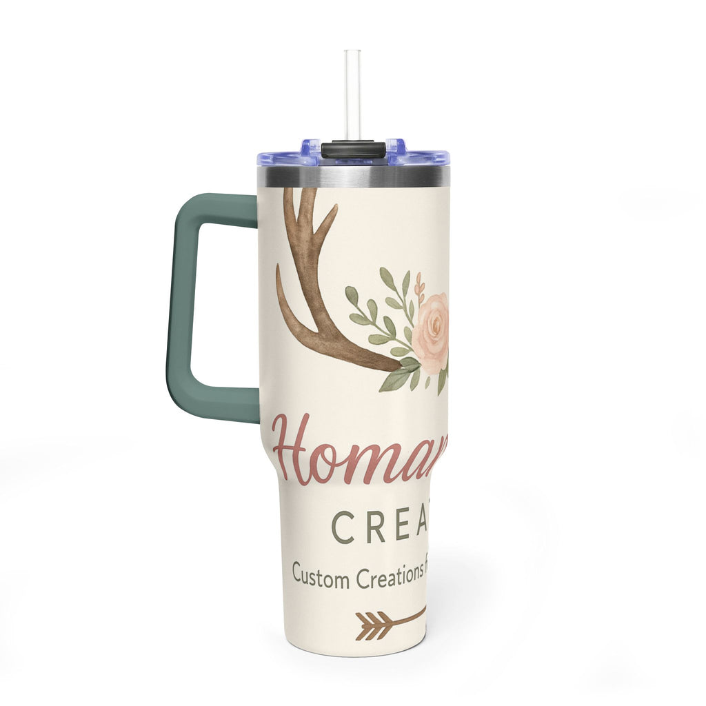 Customize it Your Way Insulated Travel Mug with Straw
