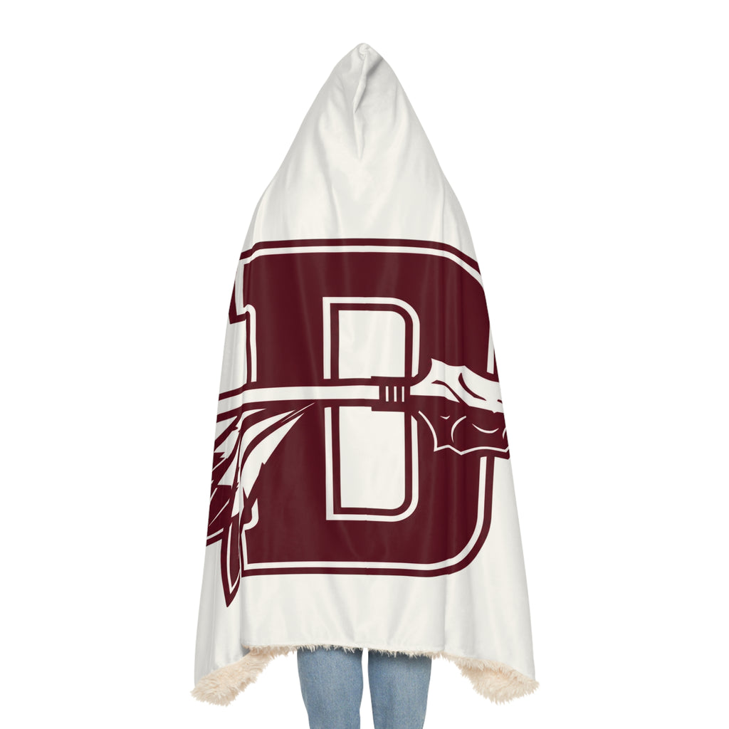 Hooded Snuggle Blanket – Maroon 'D' & Indians Cheer Design