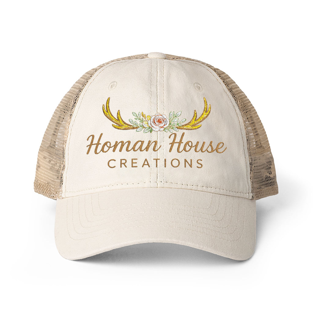 Women's Washed Mesh-Back Cap Homan House Merch