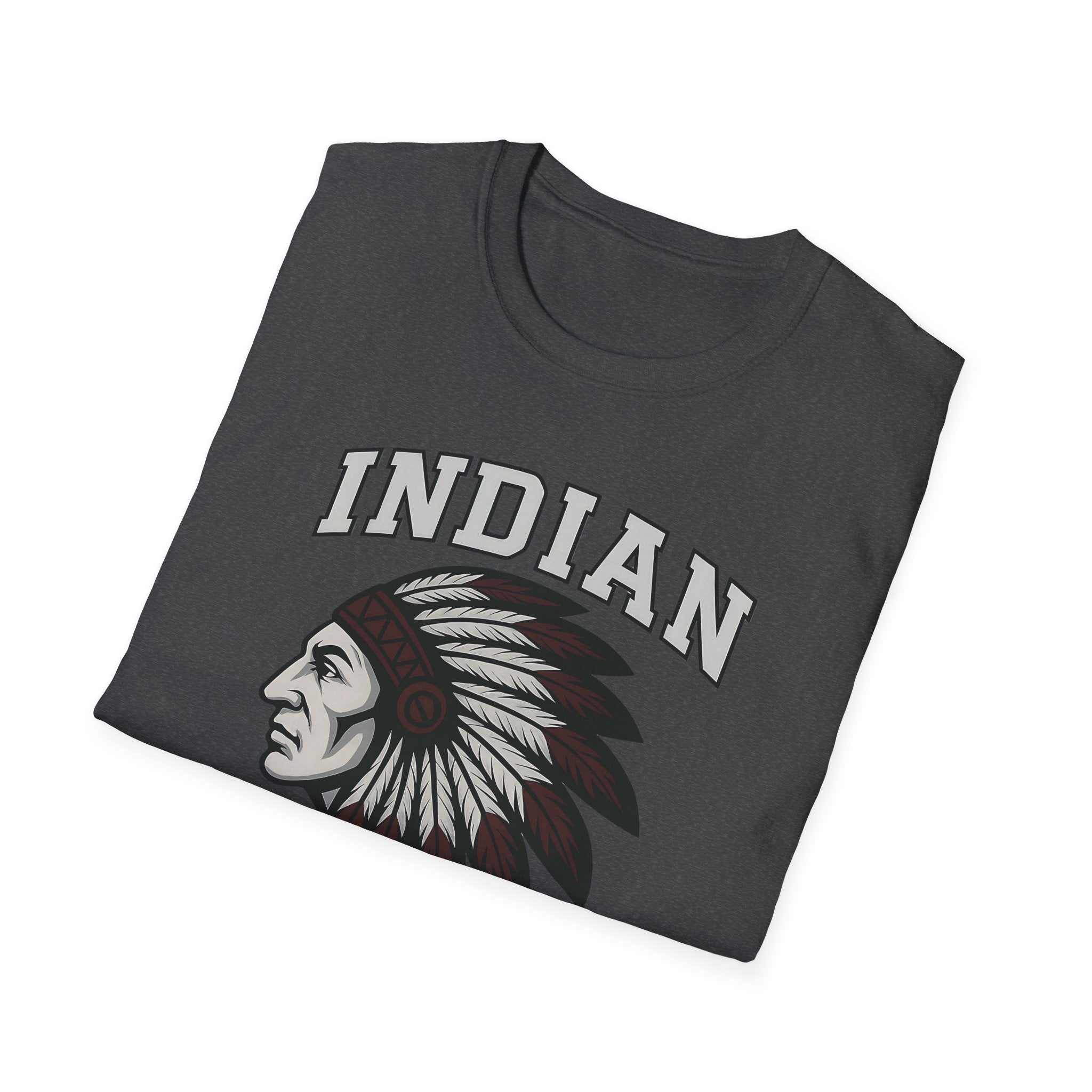 Indian Crew T-Shirt — Vintage Tribal Chief Graphic Tee
