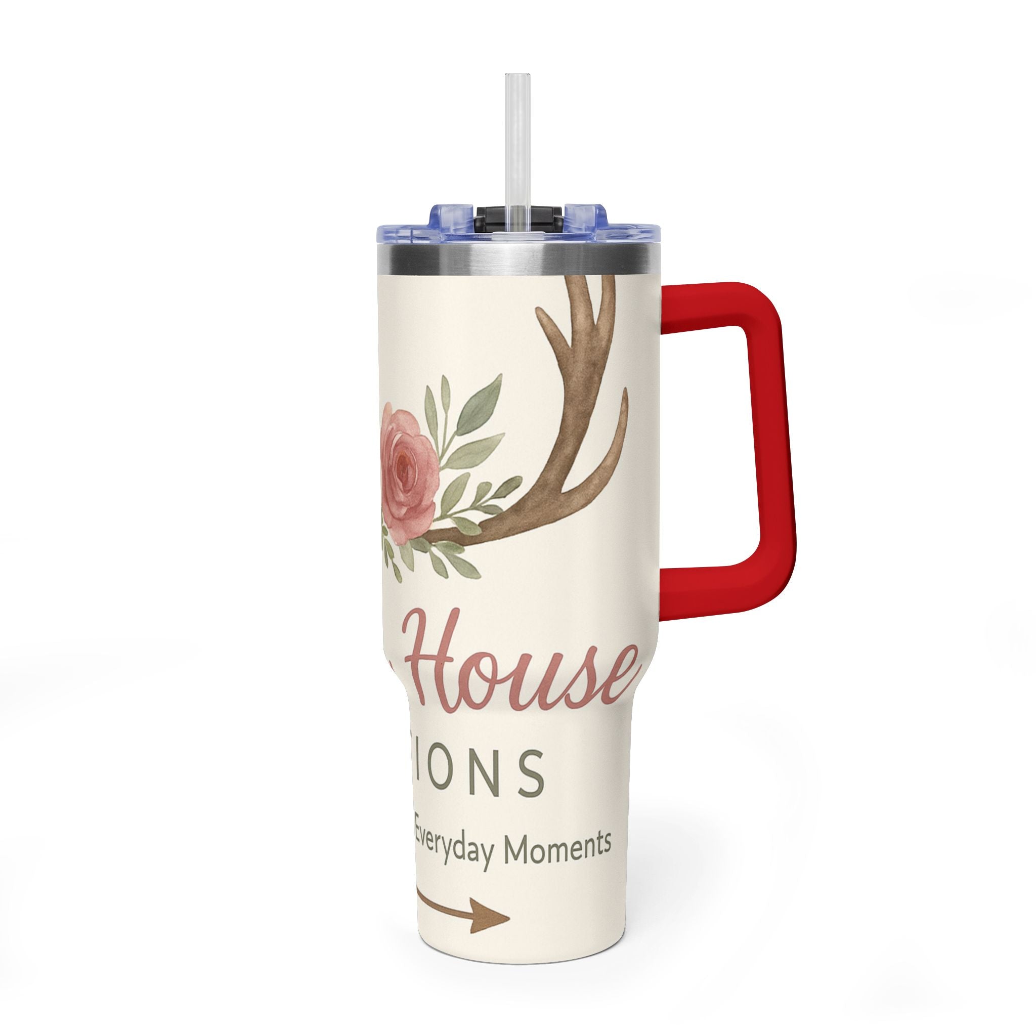 Customize it Your Way Insulated Travel Mug with Straw