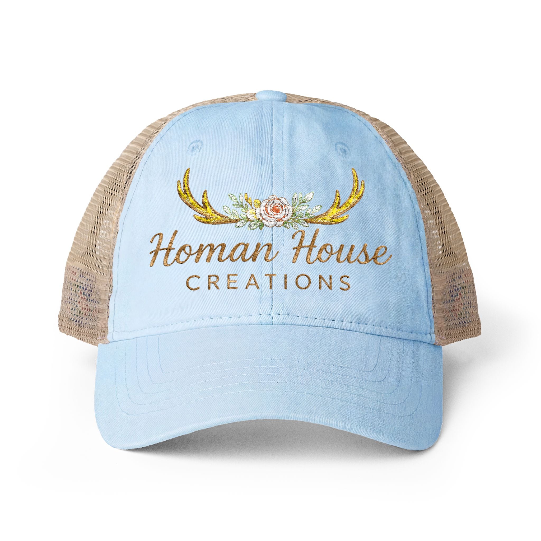 Women's Washed Mesh-Back Cap Homan House Merch