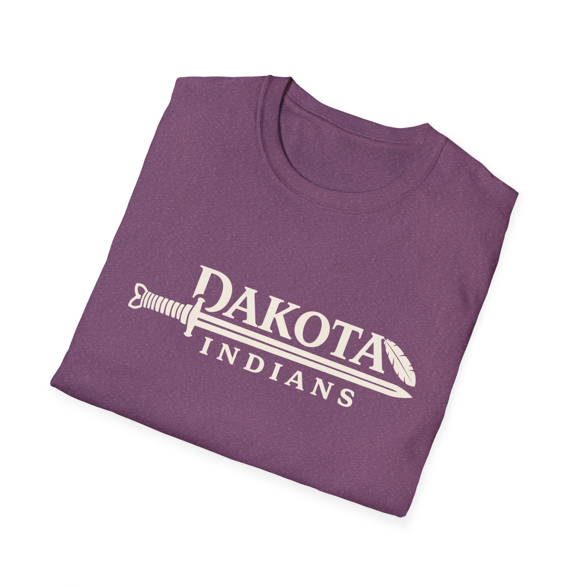 Dakota Indians T‑Shirt — Retro Spear Logo School Spirit Tee