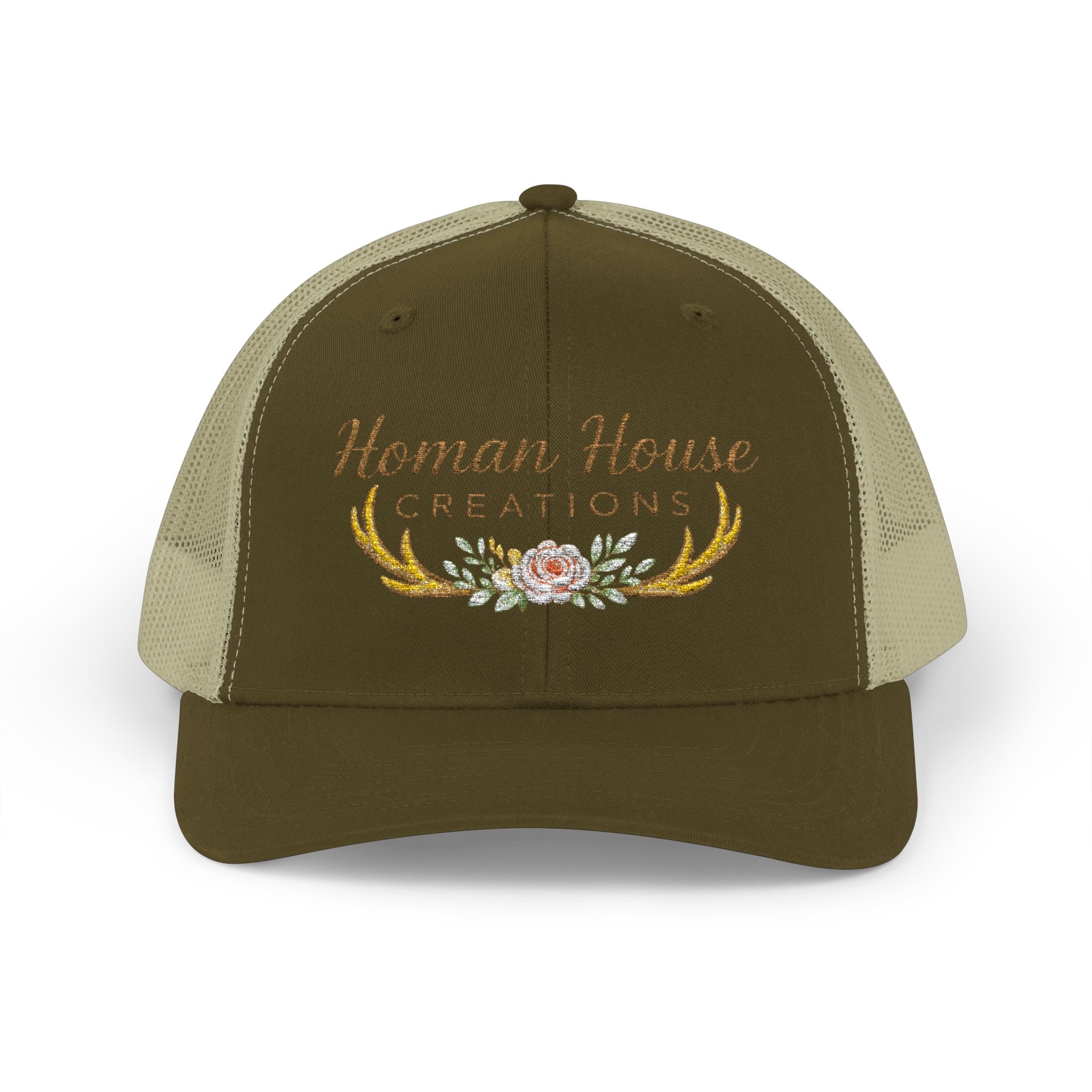 Homan House Creations Embroidered Trucker Cap