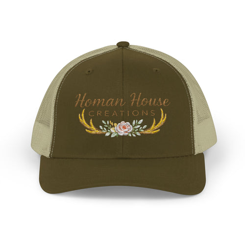 Homan House Creations Embroidered Trucker Cap