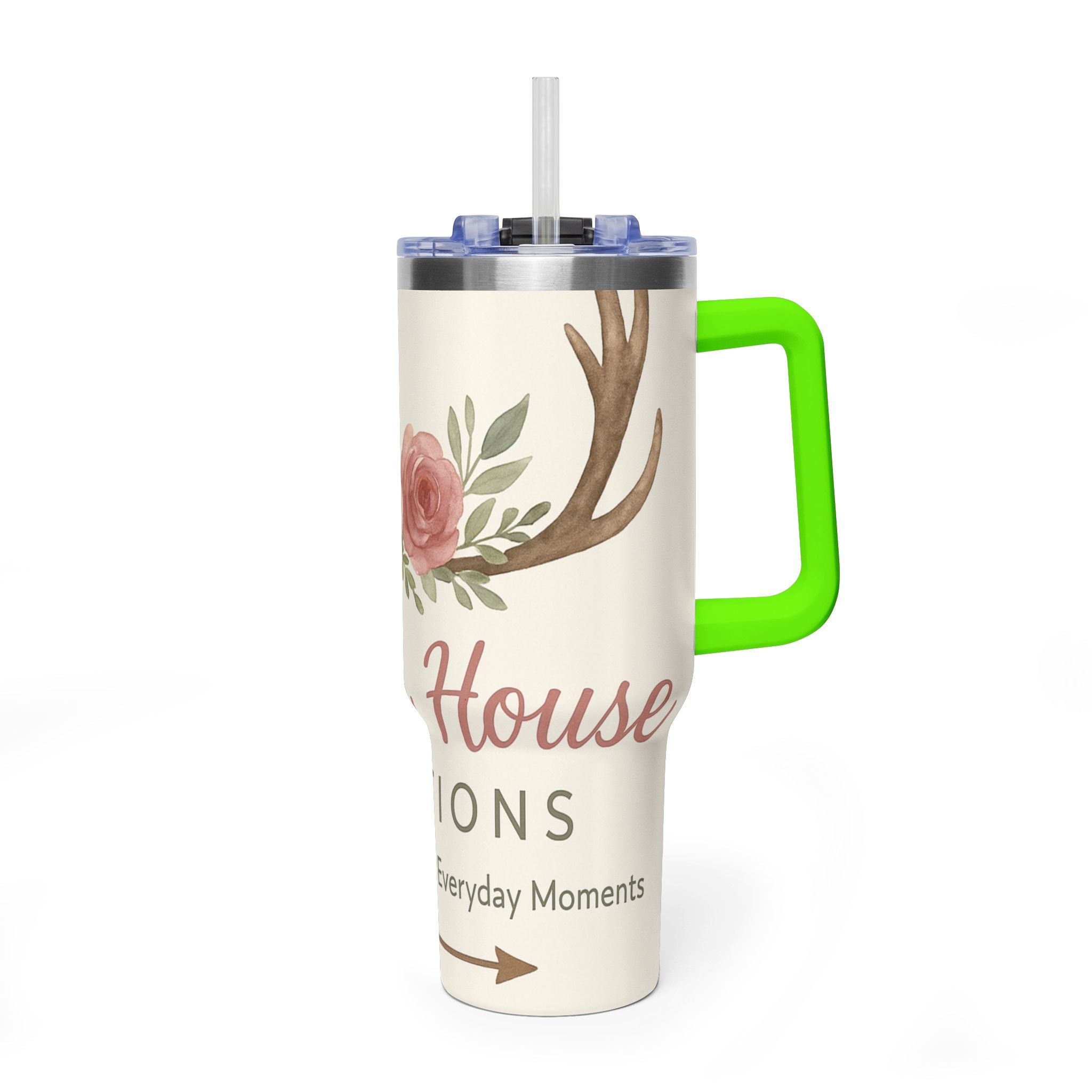Customize it Your Way Insulated Travel Mug with Straw
