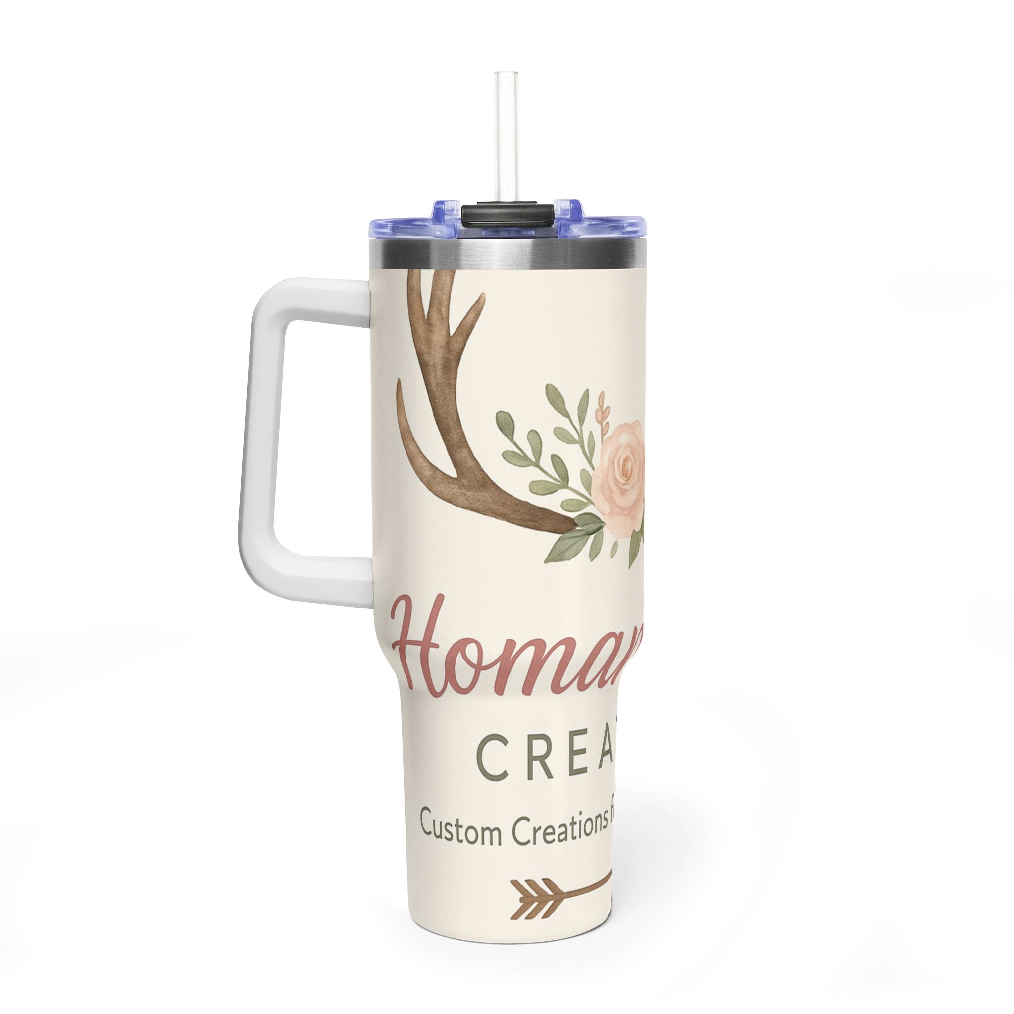 Customize it Your Way Insulated Travel Mug with Straw