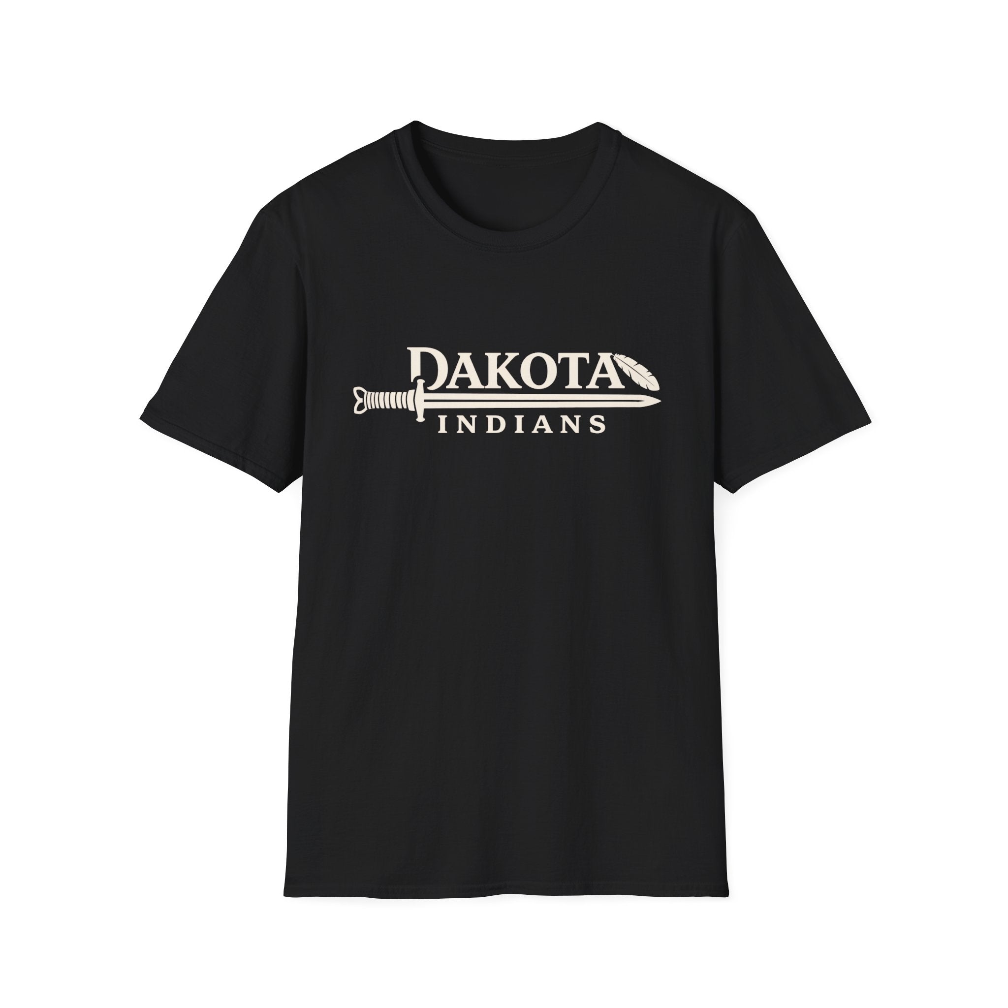 Dakota Indians T‑Shirt — Retro Spear Logo School Spirit Tee