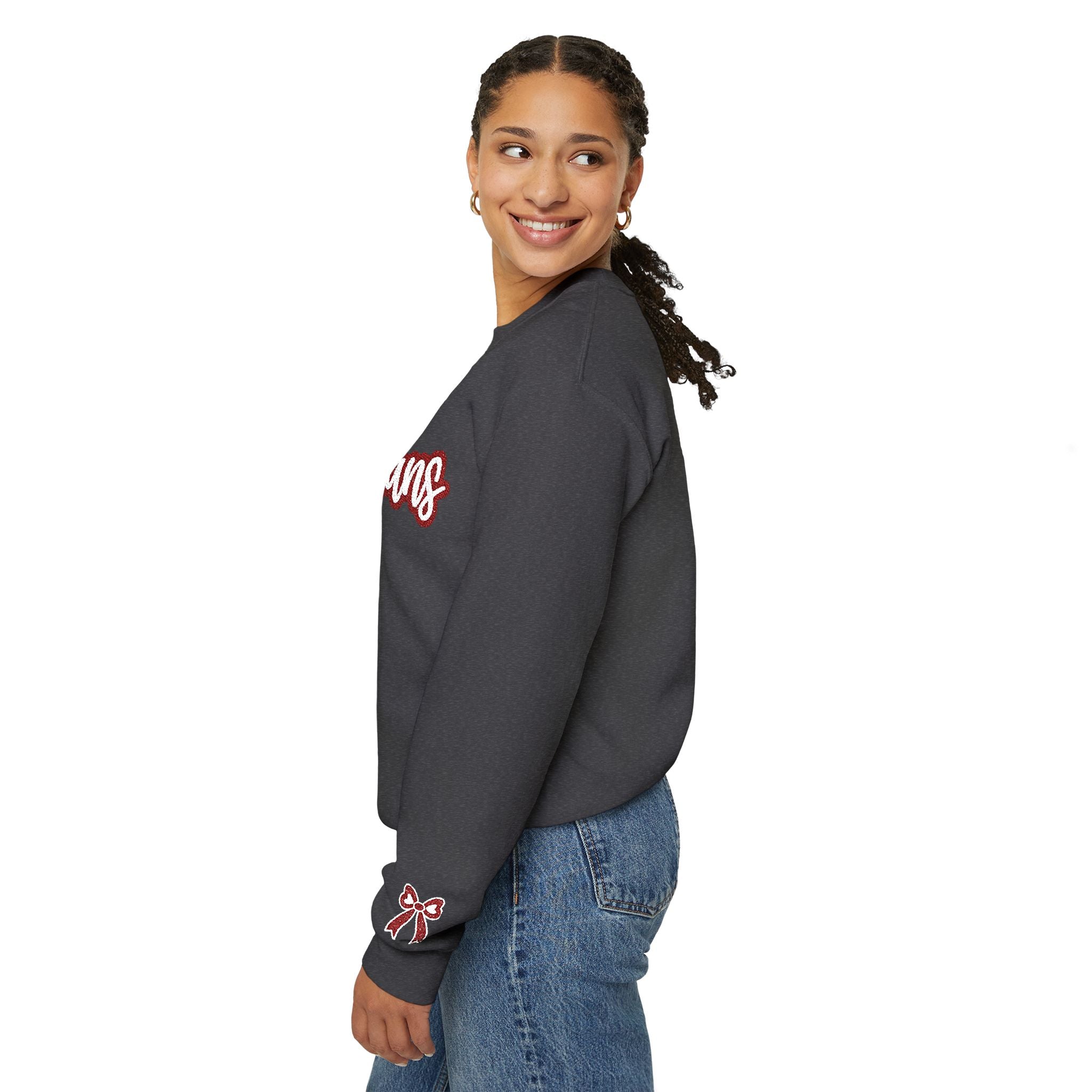 Indians Crewneck Sweatshirt – Retro Script School Spirit Pullover