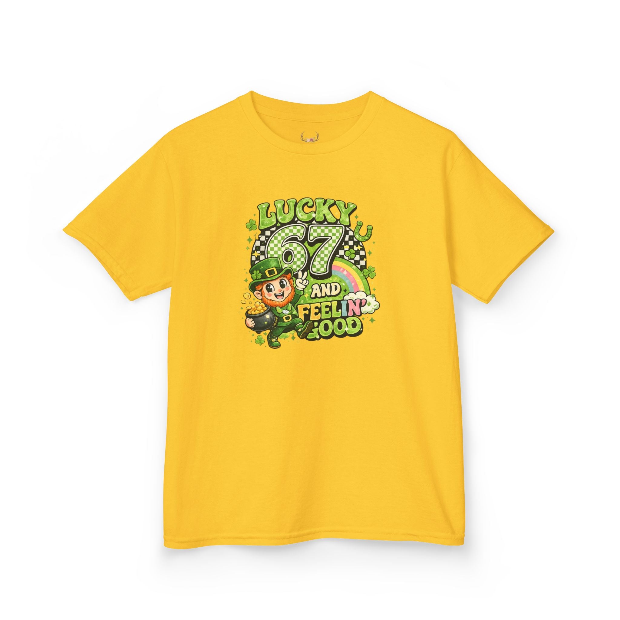 Kids Lucky & Feelin' Good Leprechaun St. Patrick’s Day Tee