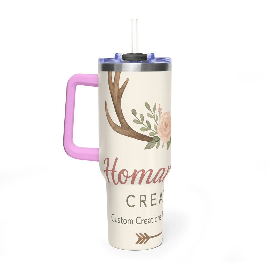 Customize it Your Way Insulated Travel Mug with Straw