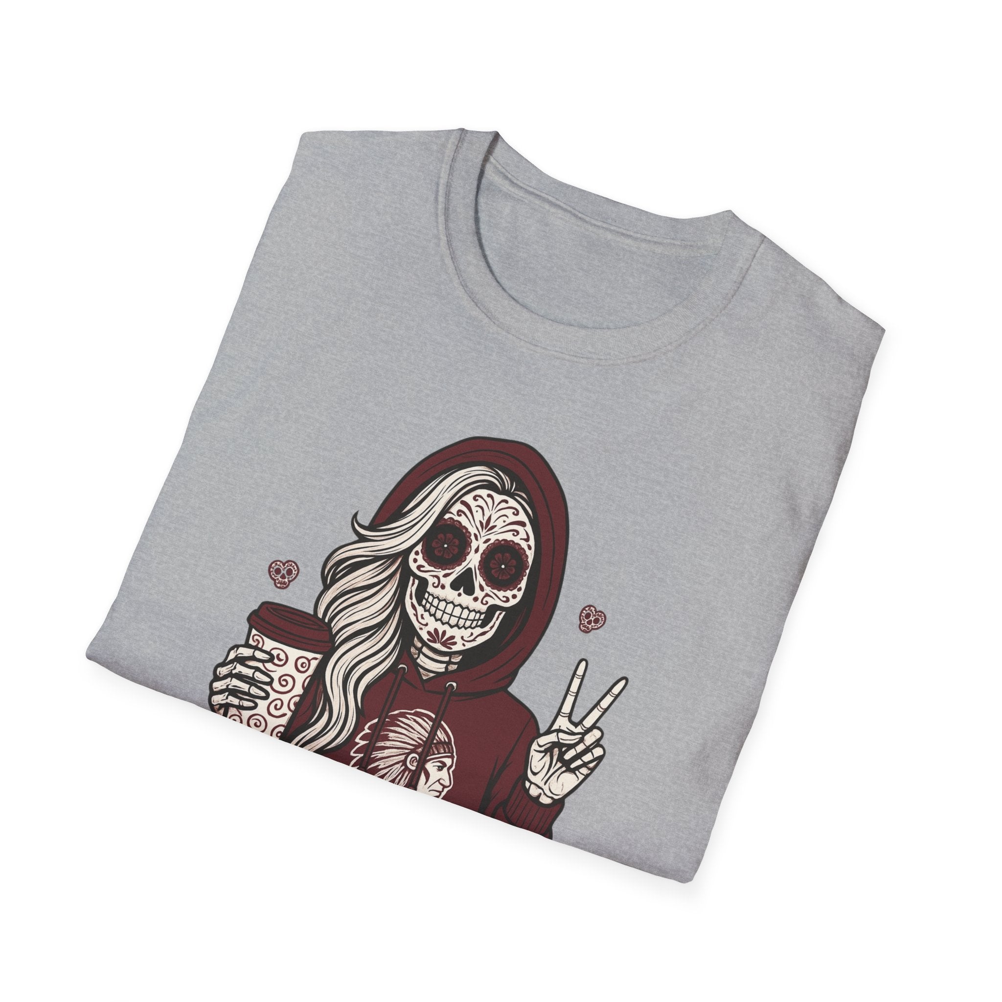 Dakota Indians Sugar Skull Hoodie Graphic T‑Shirt