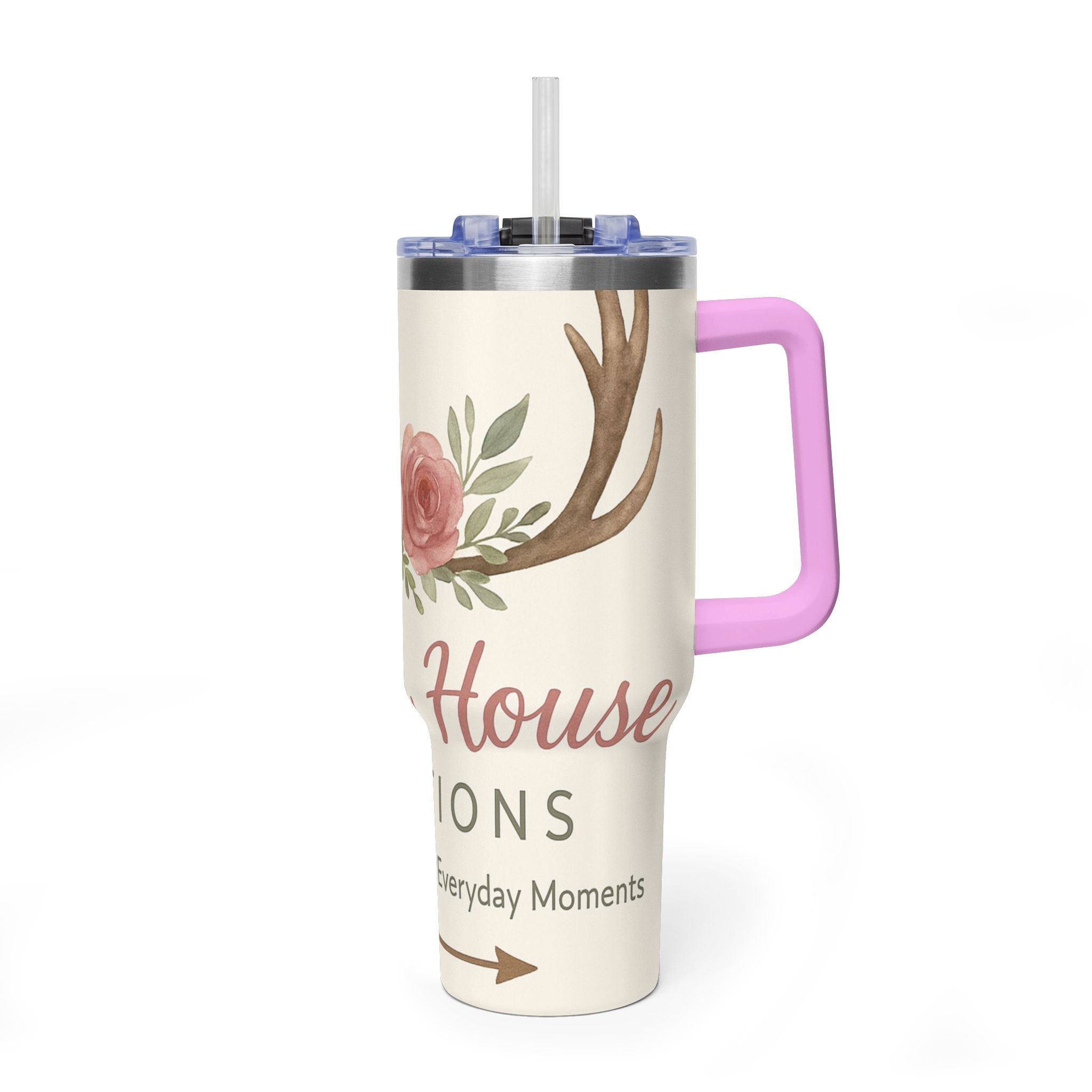 Customize it Your Way Insulated Travel Mug with Straw