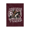 Velveteen Blanket — 'We Ride With Pride' Western Rodeo Horse & Rider Throw