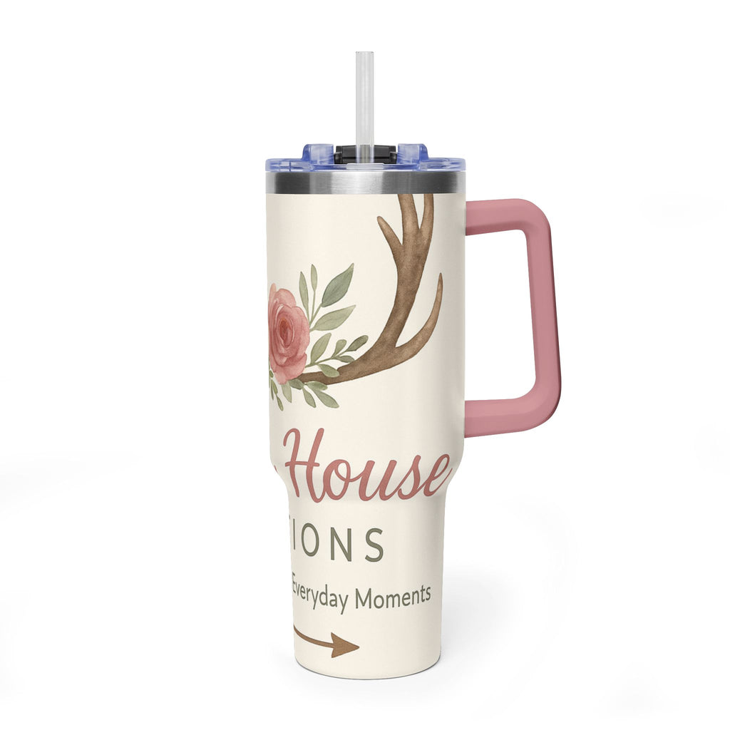 Customize it Your Way Insulated Travel Mug with Straw