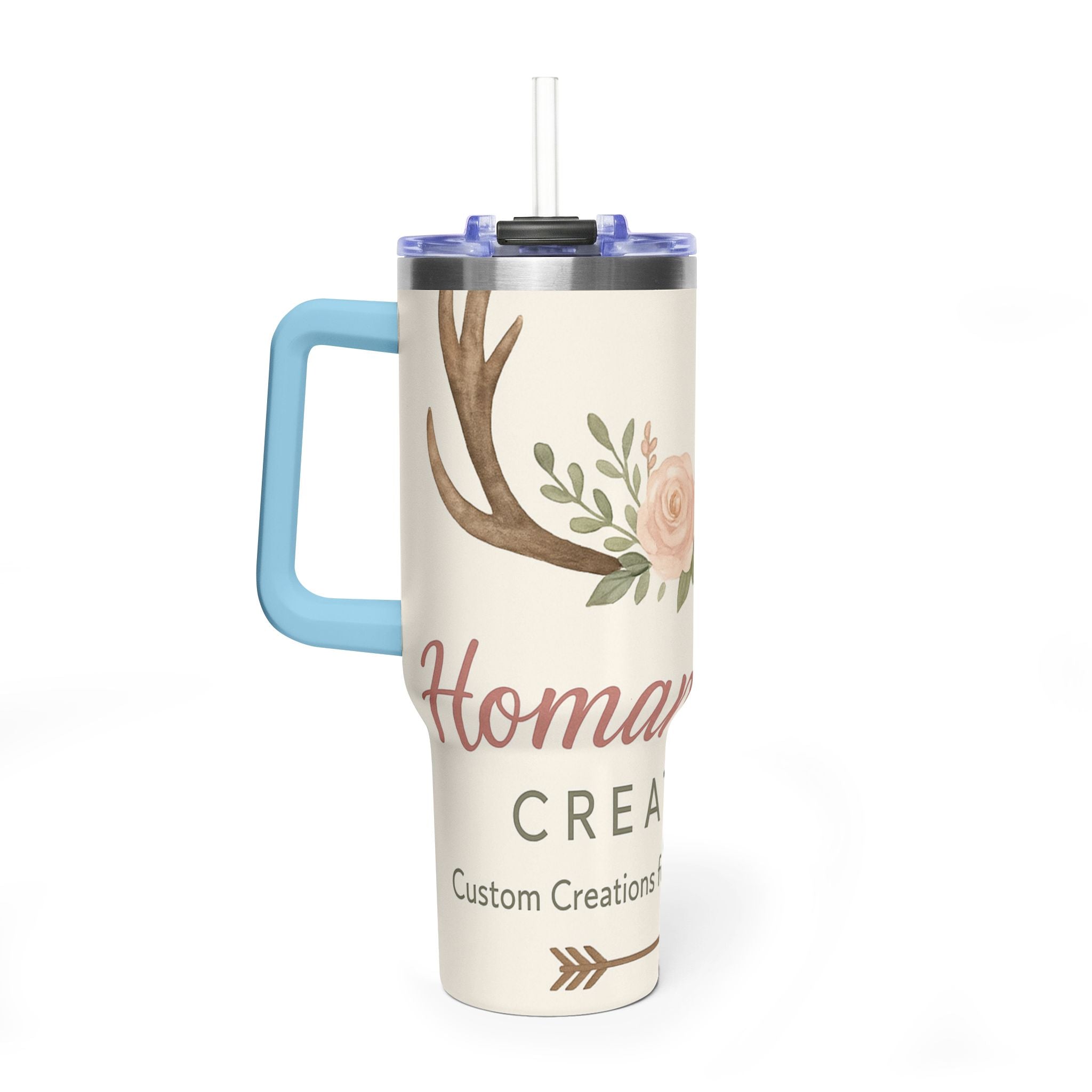 Customize it Your Way Insulated Travel Mug with Straw