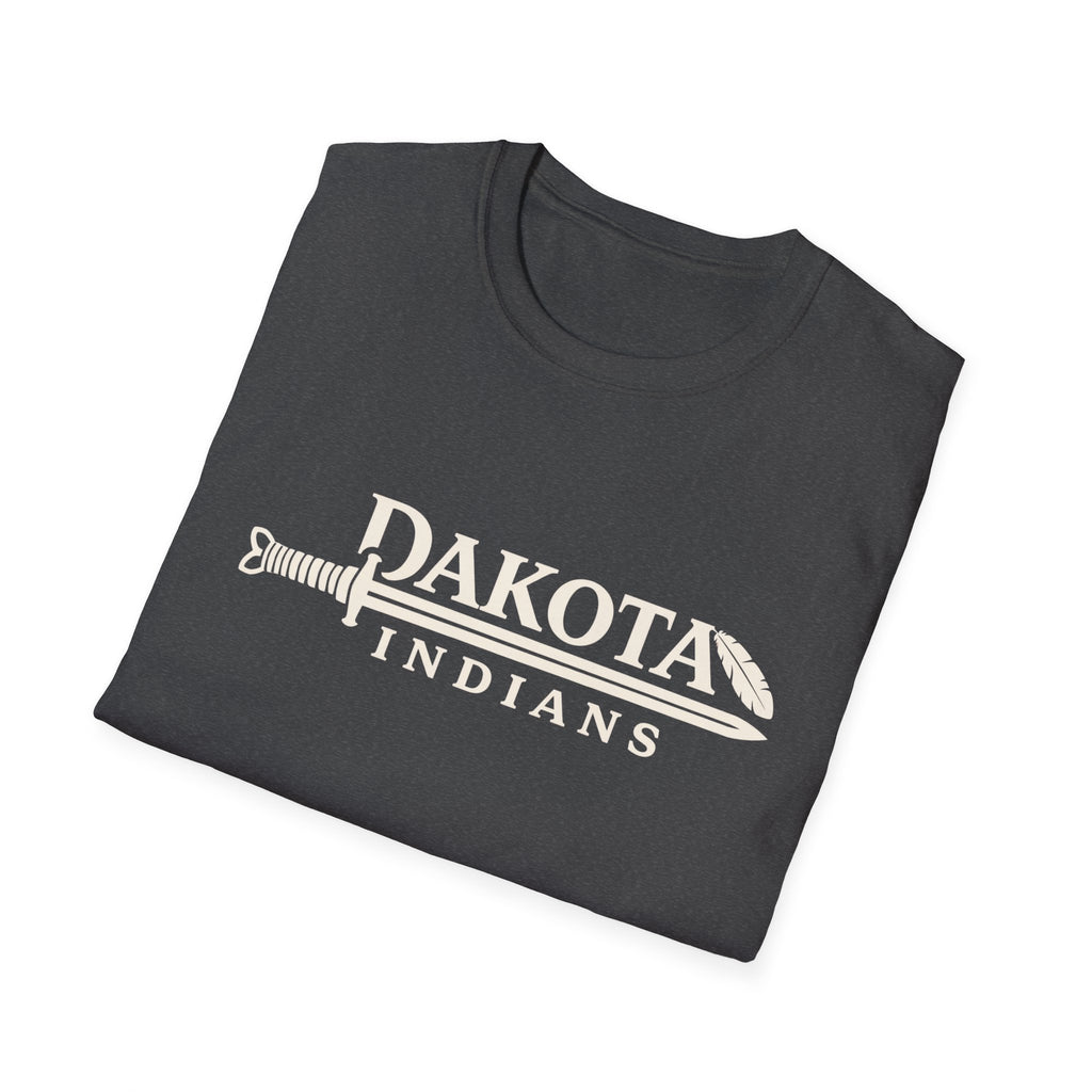 Dakota Indians T‑Shirt — Retro Spear Logo School Spirit Tee