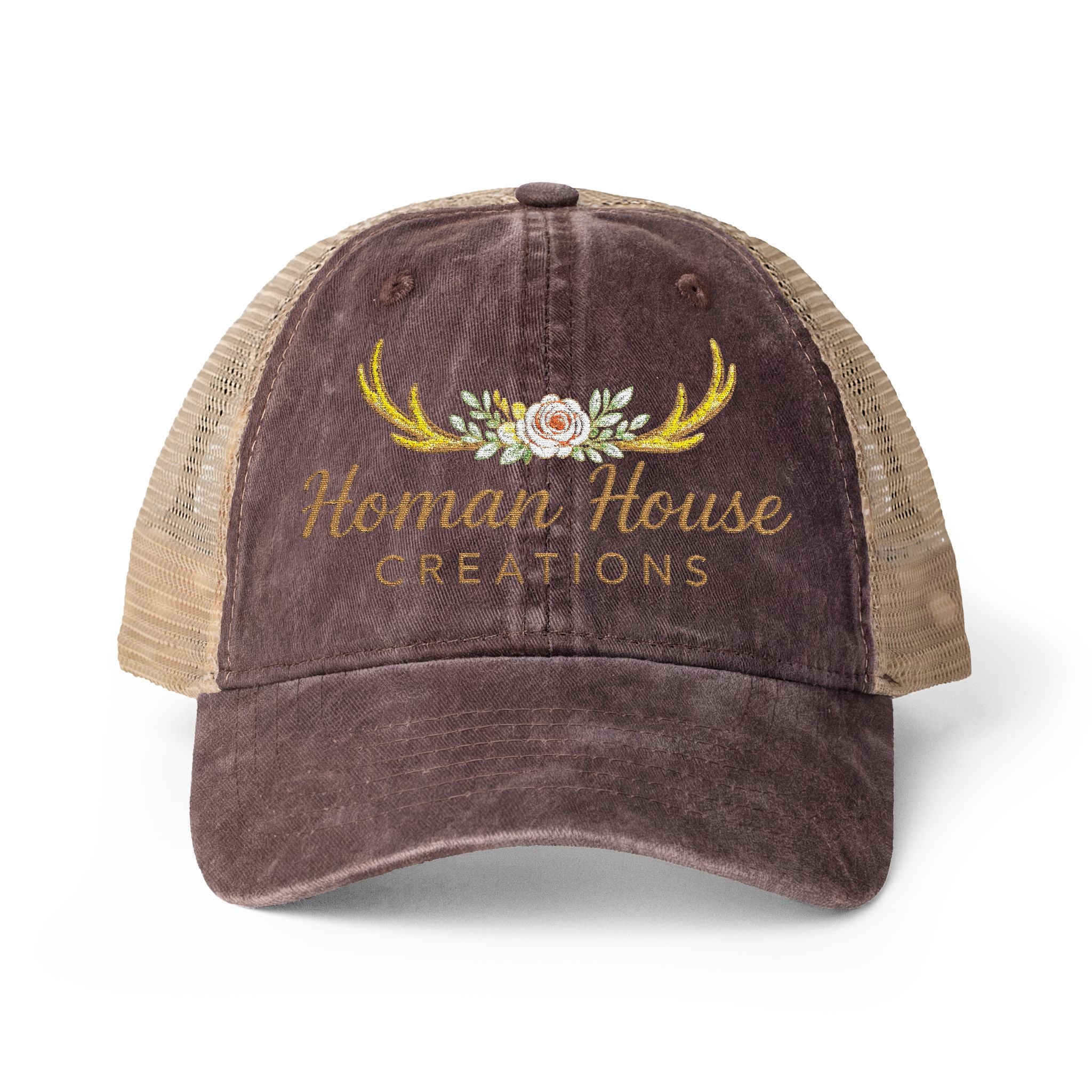 Women's Washed Mesh-Back Cap Homan House Merch