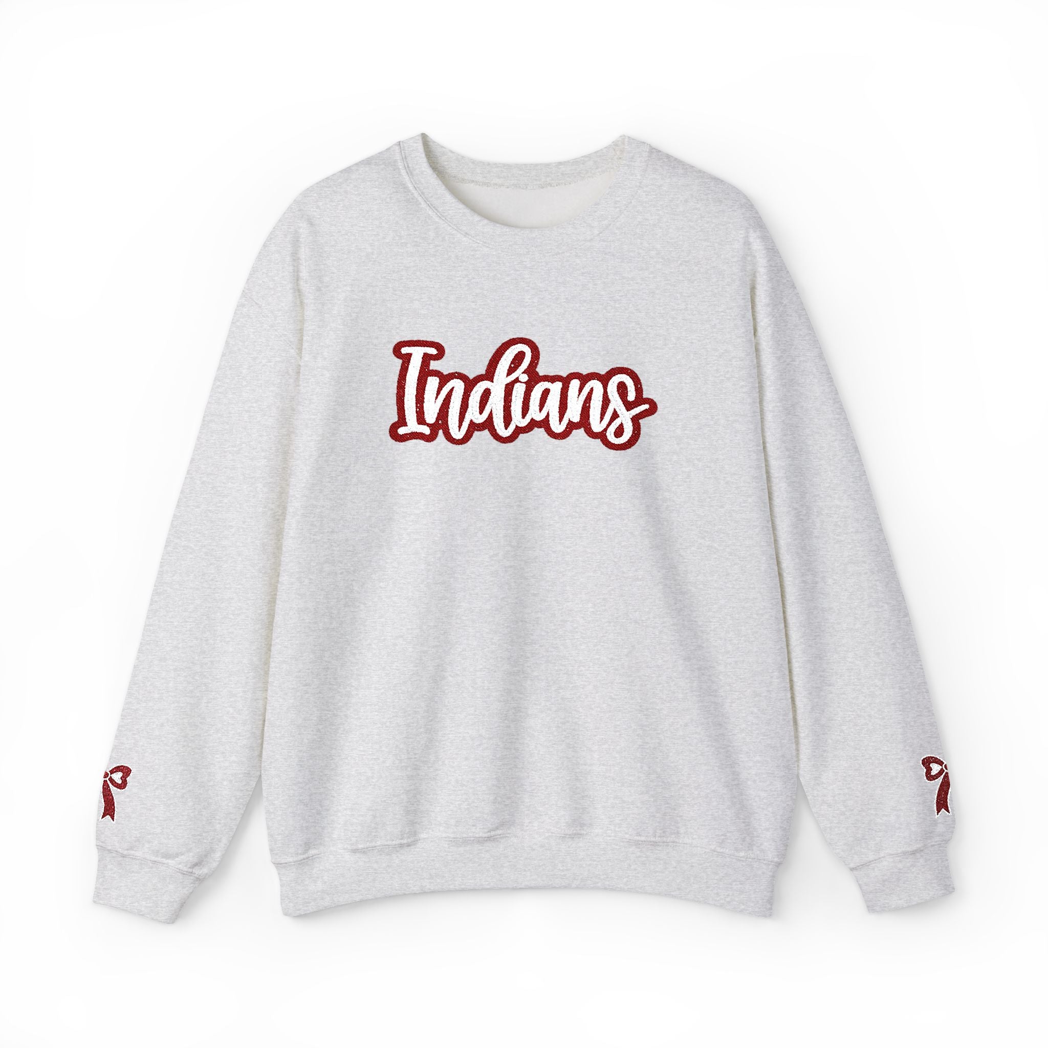 Indians Crewneck Sweatshirt – Retro Script School Spirit Pullover
