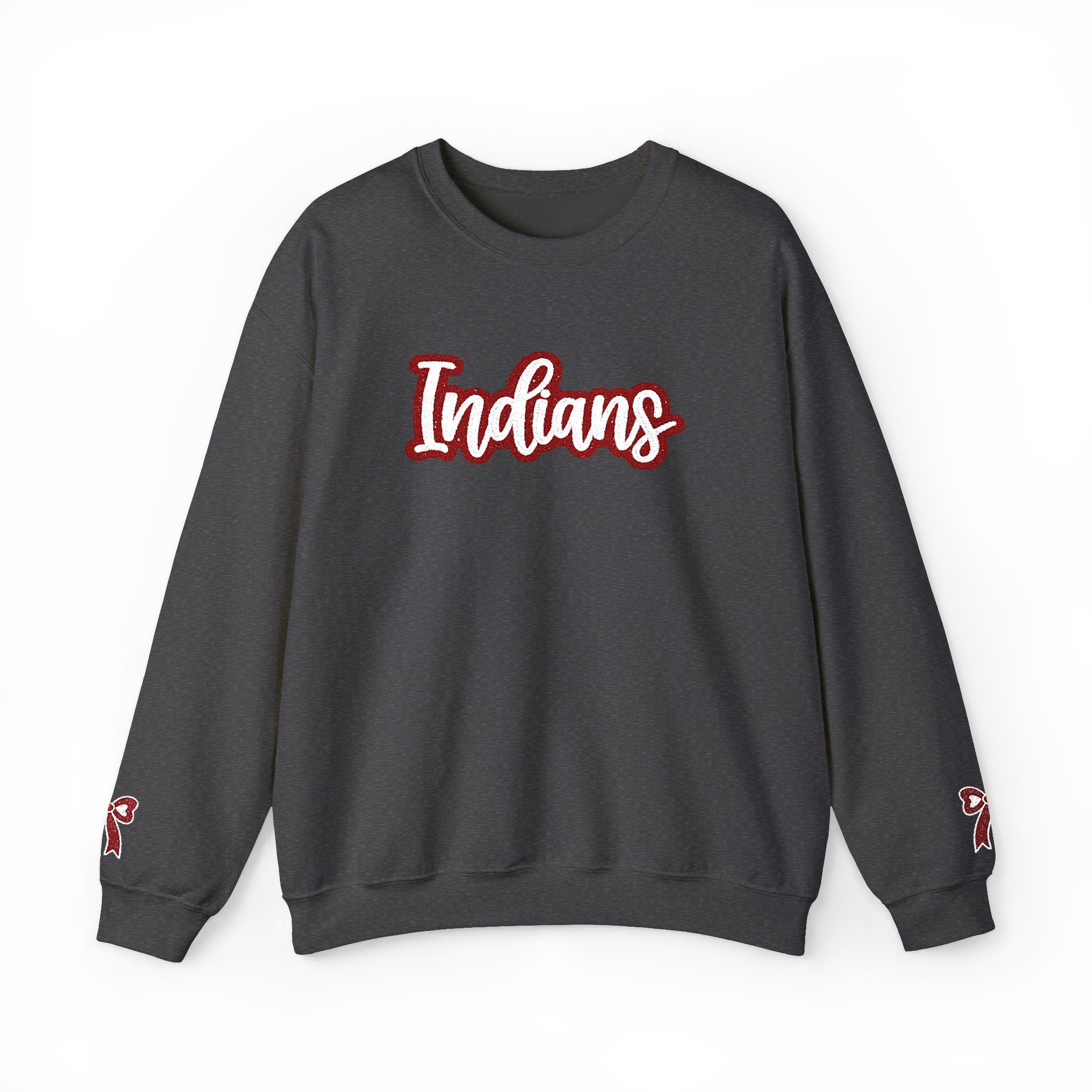 Indians Crewneck Sweatshirt – Retro Script School Spirit Pullover