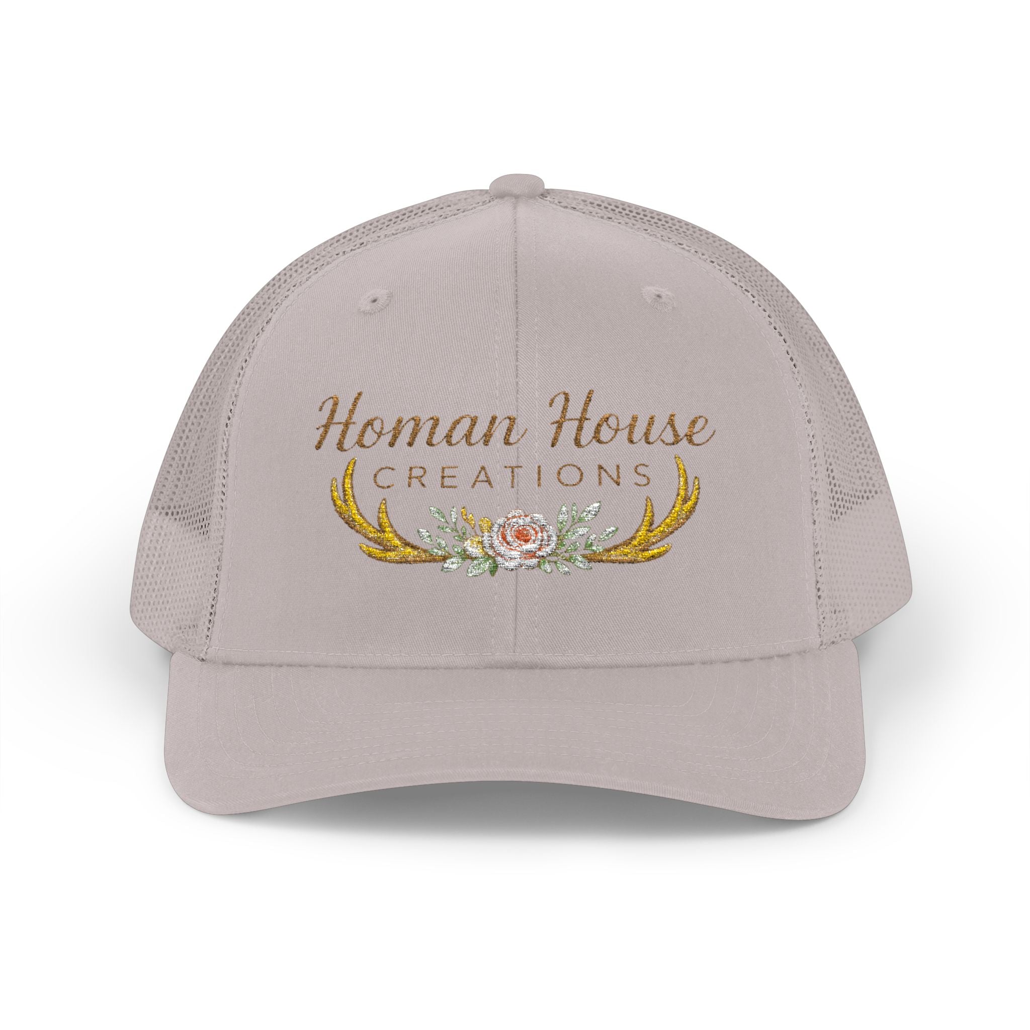 Homan House Creations Embroidered Trucker Cap