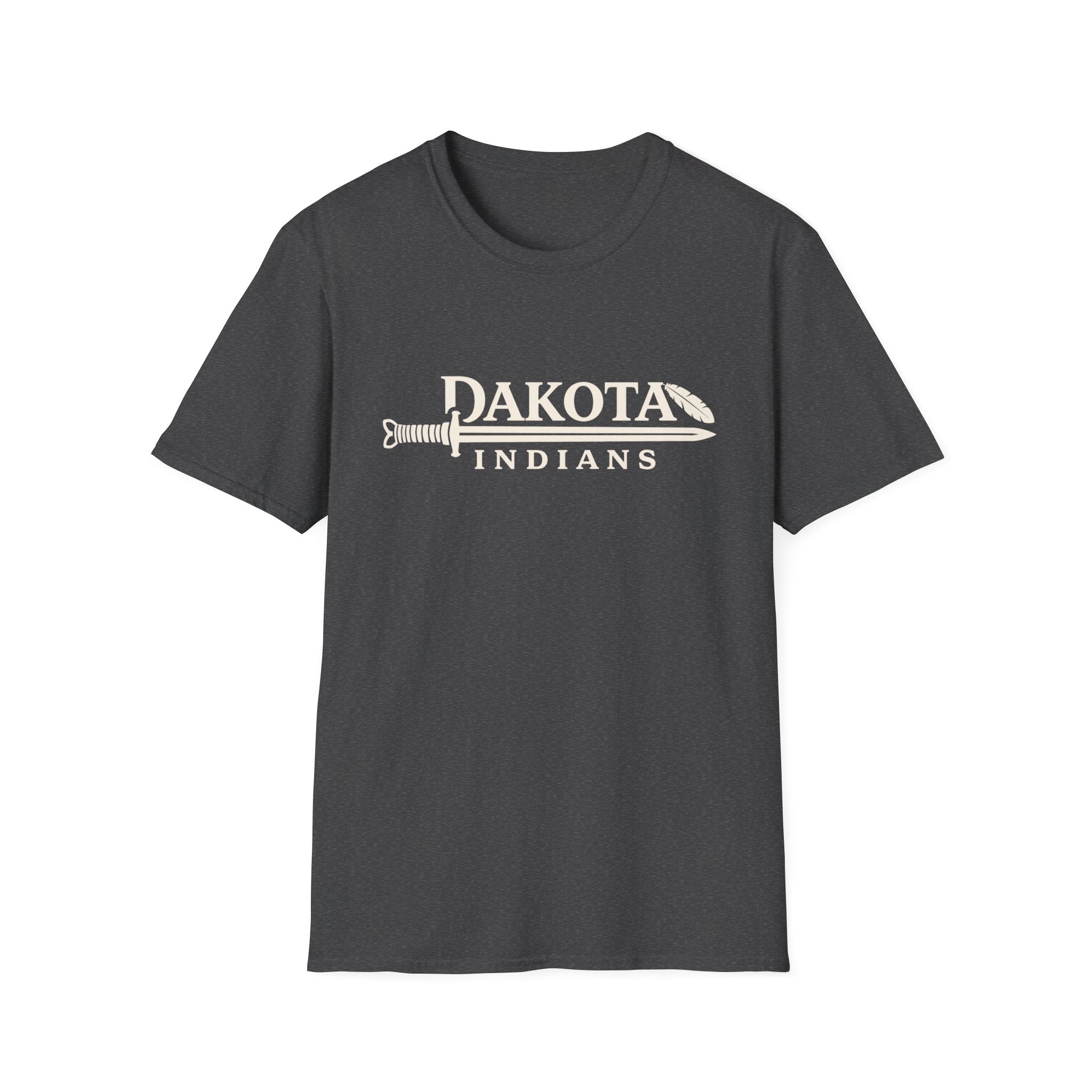 Dakota Indians T‑Shirt — Retro Spear Logo School Spirit Tee