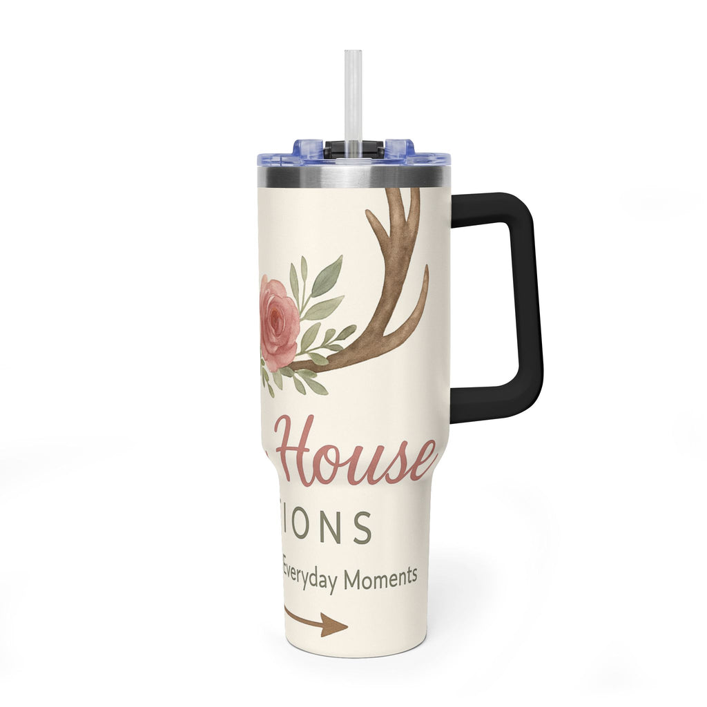 Customize it Your Way Insulated Travel Mug with Straw