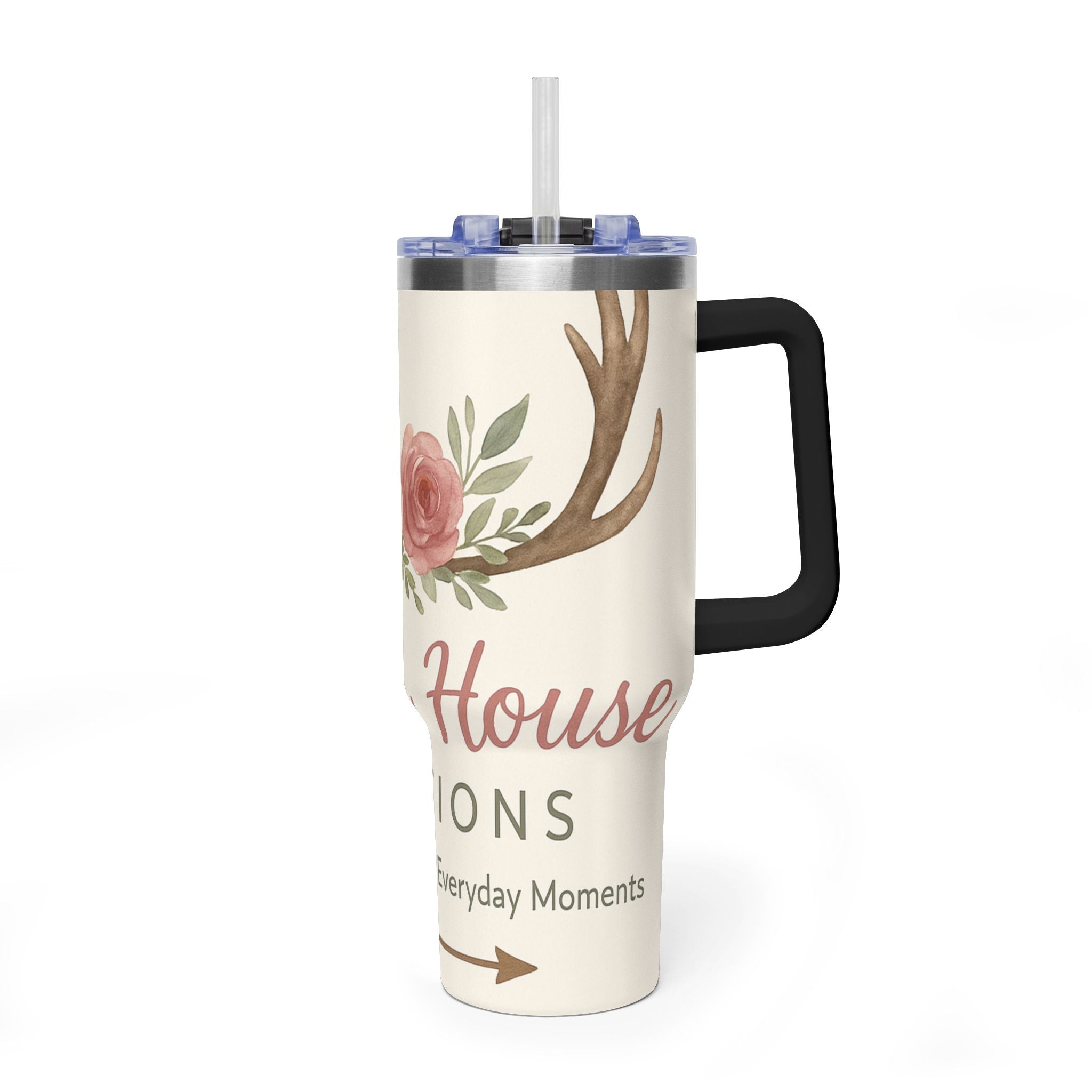 Customize it Your Way Insulated Travel Mug with Straw