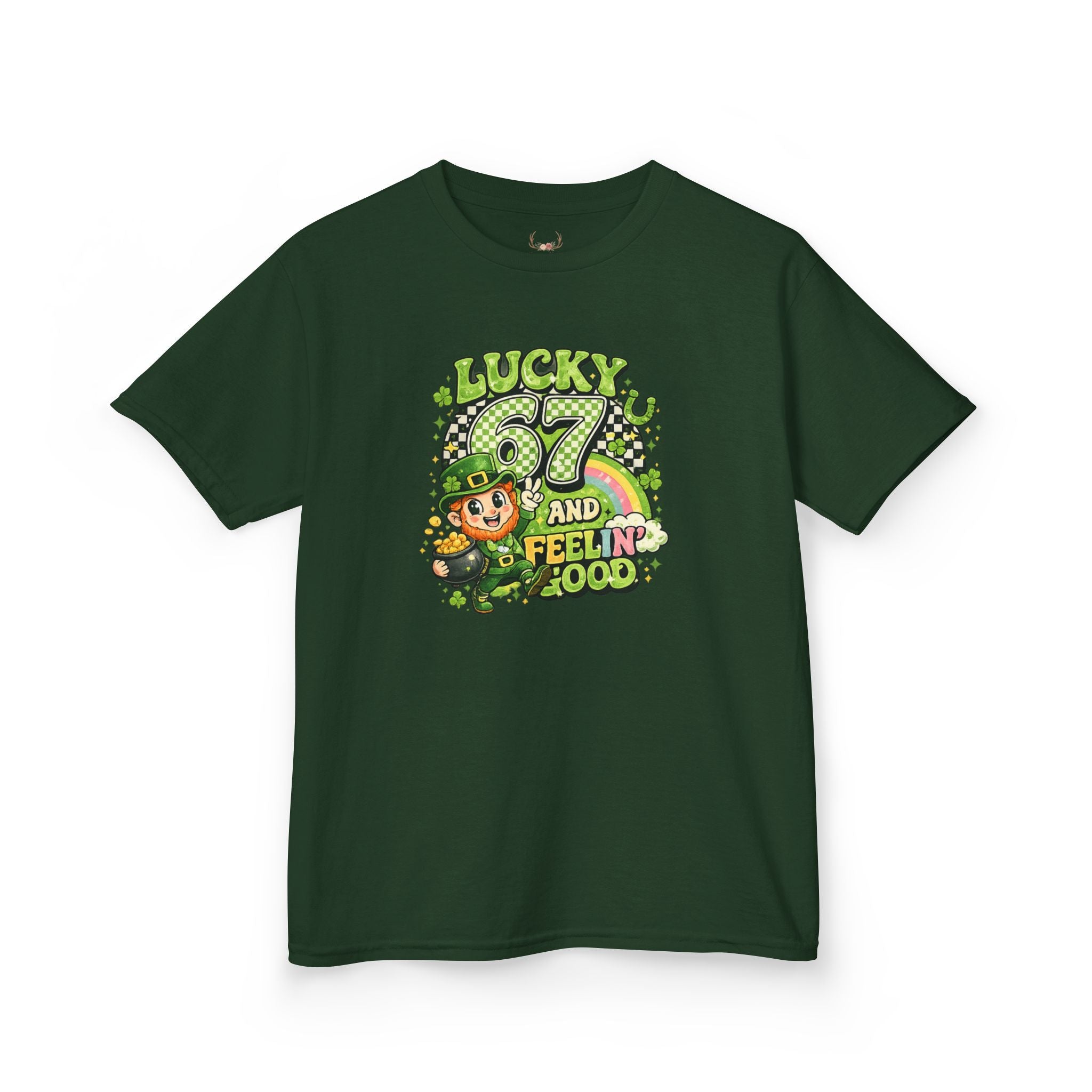 Kids Lucky & Feelin' Good Leprechaun St. Patrick’s Day Tee