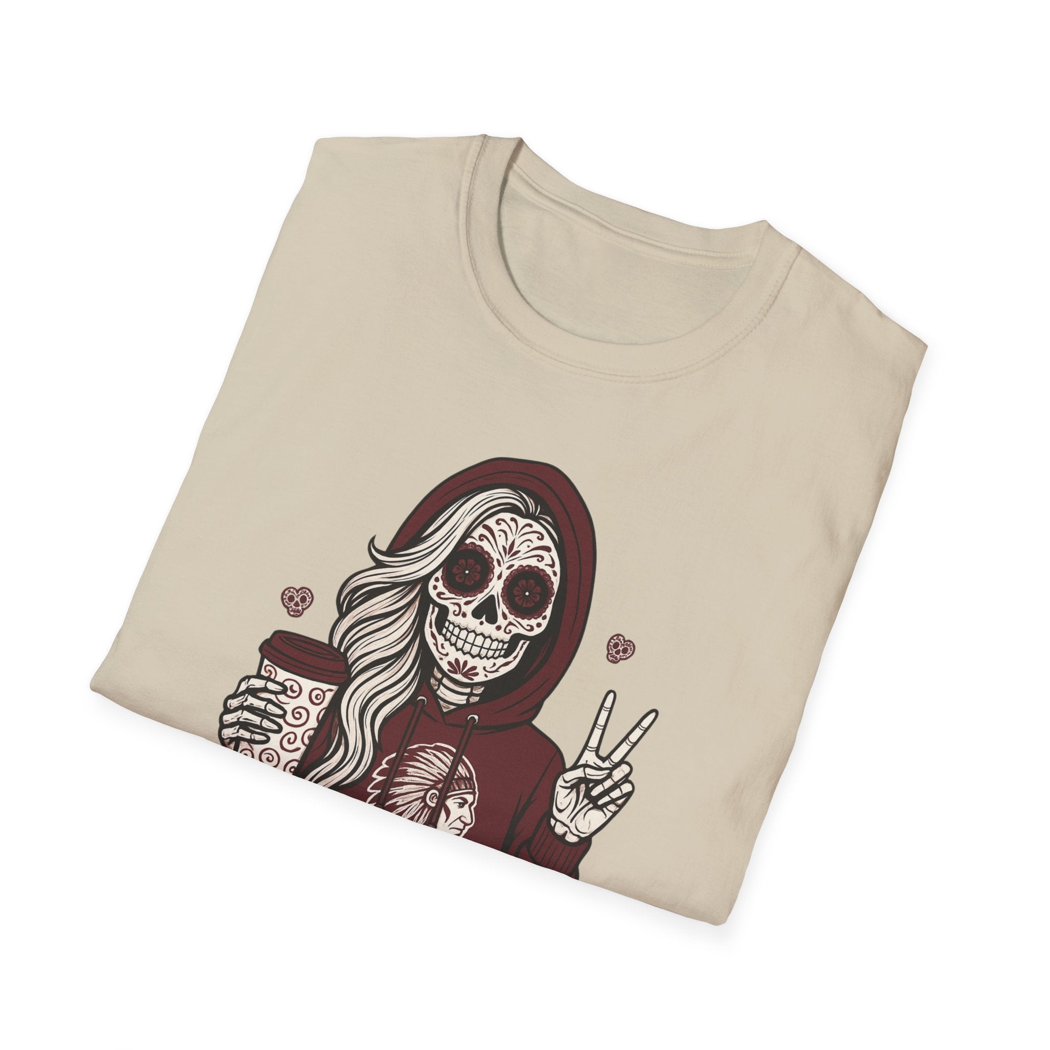 Dakota Indians Sugar Skull Hoodie Graphic T‑Shirt