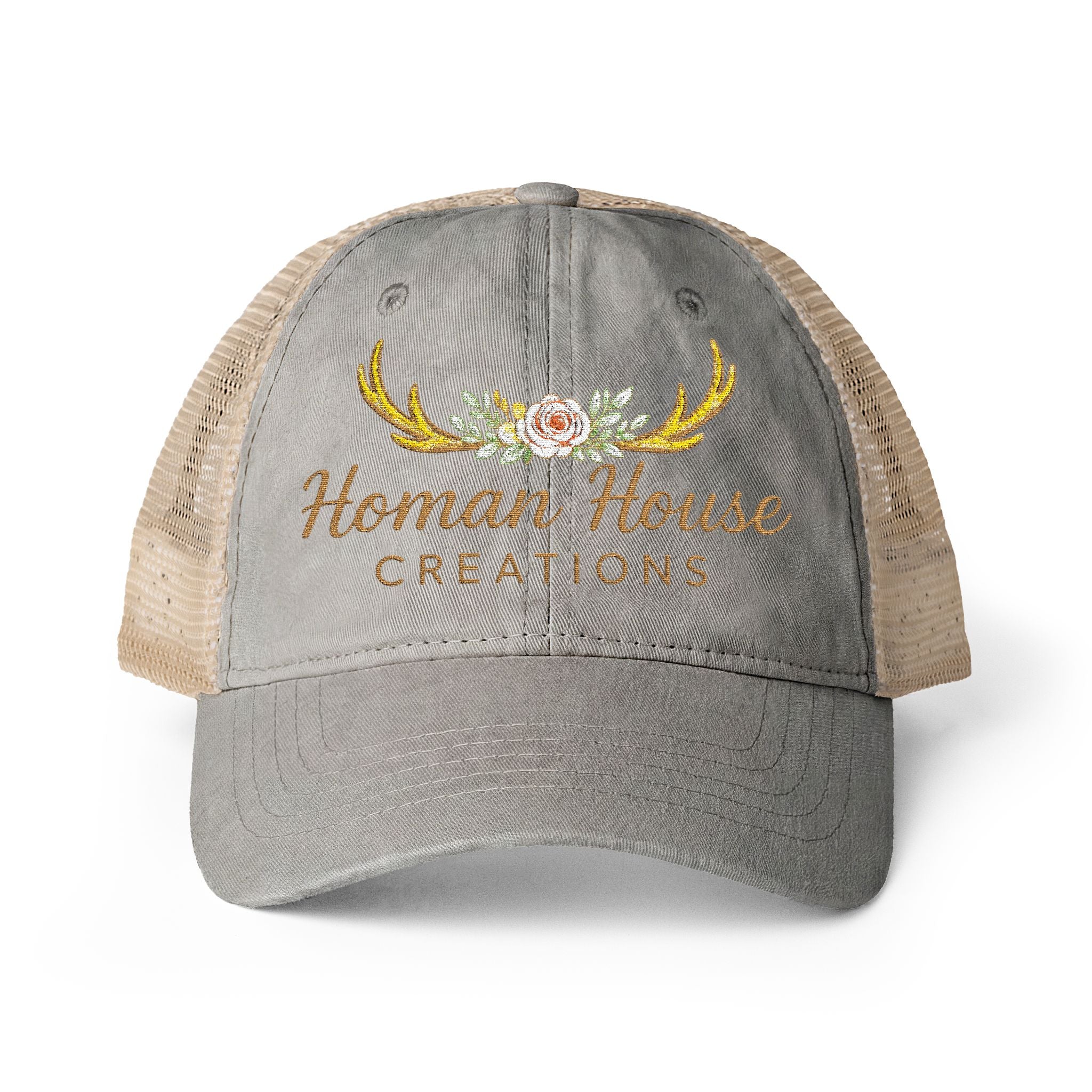 Women's Washed Mesh-Back Cap Homan House Merch