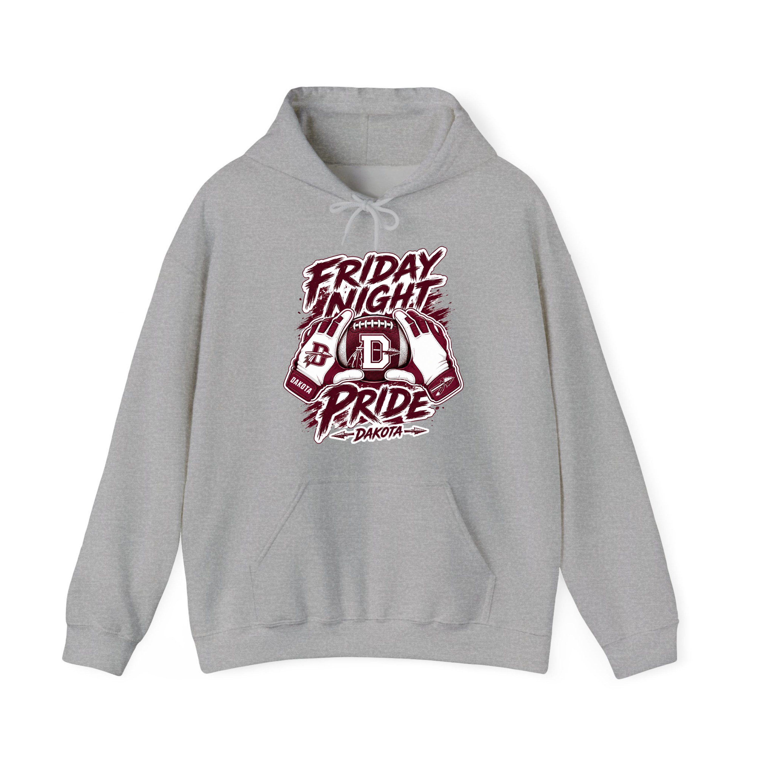 Youth Dakota Friday Night Pride Football Spirit Wear | T-Shirt, Crewneck & Hoodie