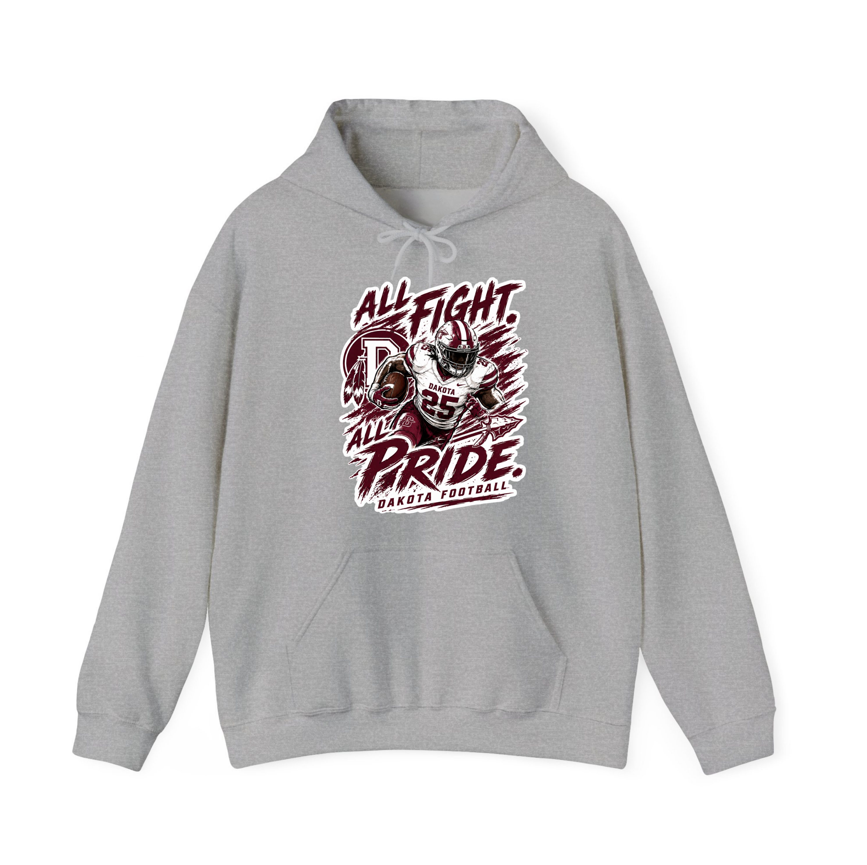 Youth Dakota Football All Fight All Pride Spirit Wear | T-Shirt, Crewneck & Hoodie