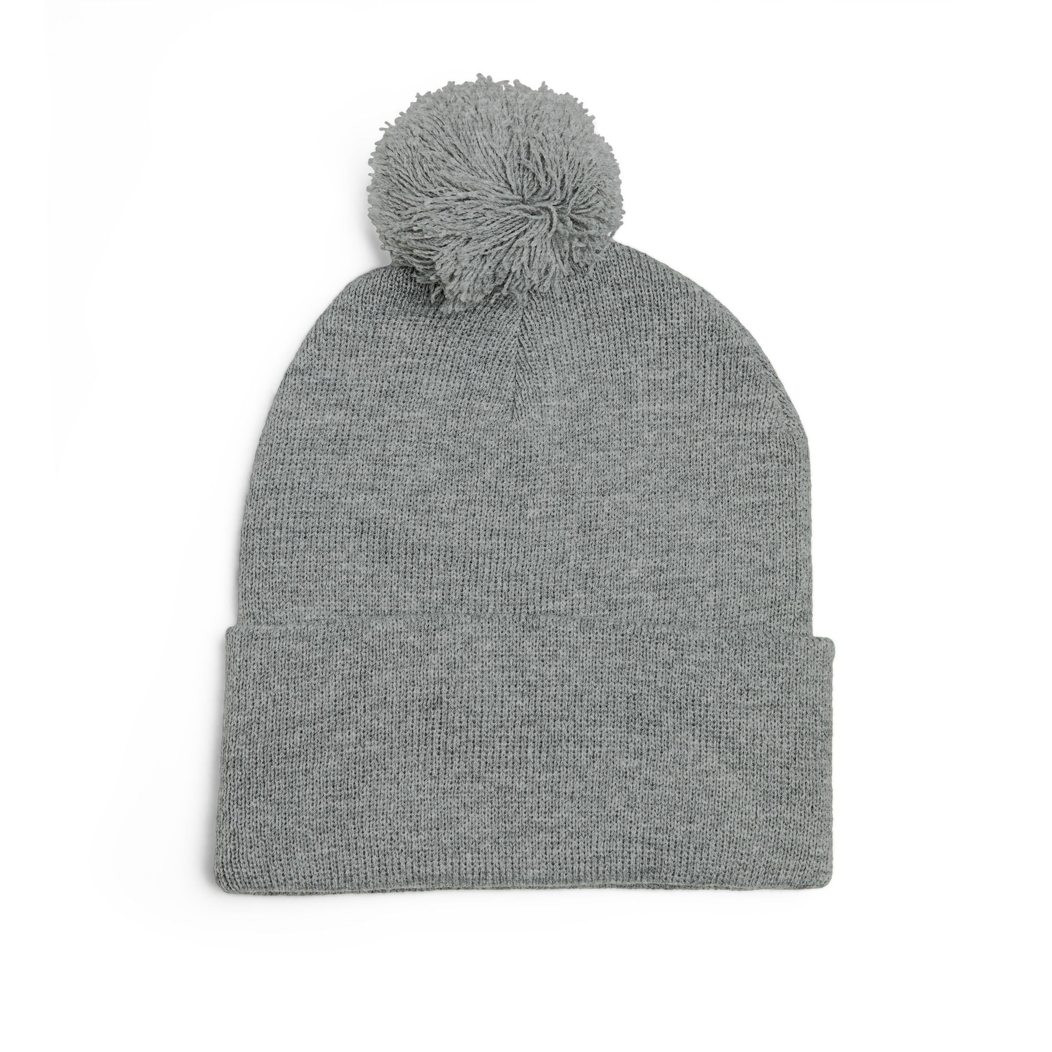 Embroidered 'Indians' Pom-Pom Knit Cap
