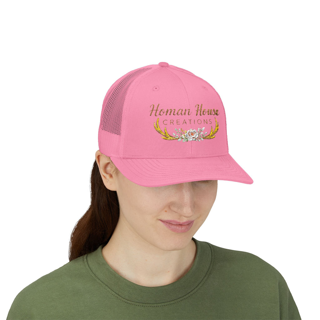Homan House Creations Embroidered Trucker Cap