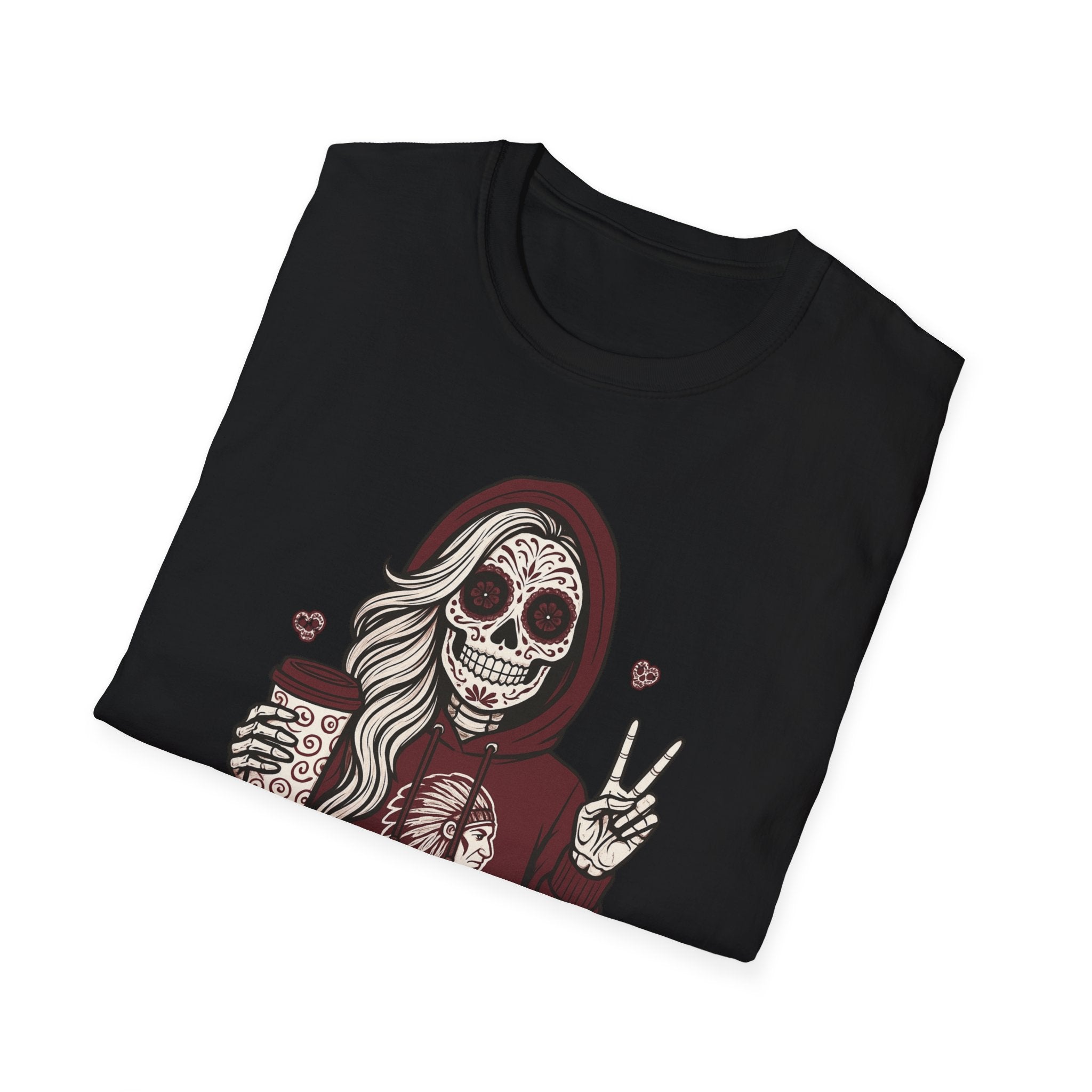 Dakota Indians Sugar Skull Hoodie Graphic T‑Shirt