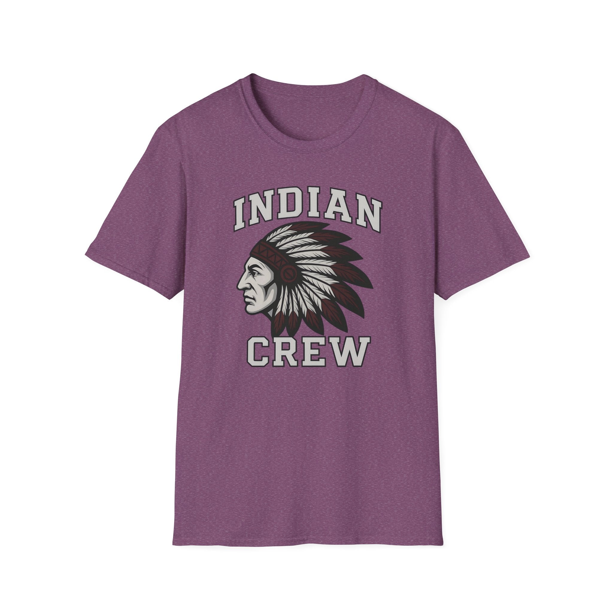 Indian Crew T-Shirt — Vintage Tribal Chief Graphic Tee
