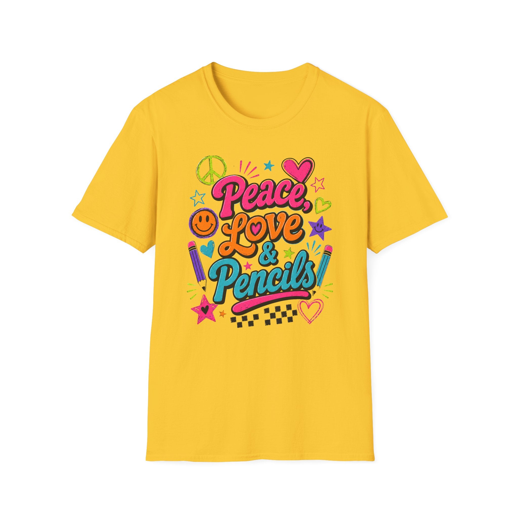 Kids Peace, Love & Pencils Shirt