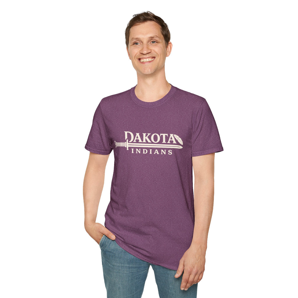 Dakota Indians T‑Shirt — Retro Spear Logo School Spirit Tee