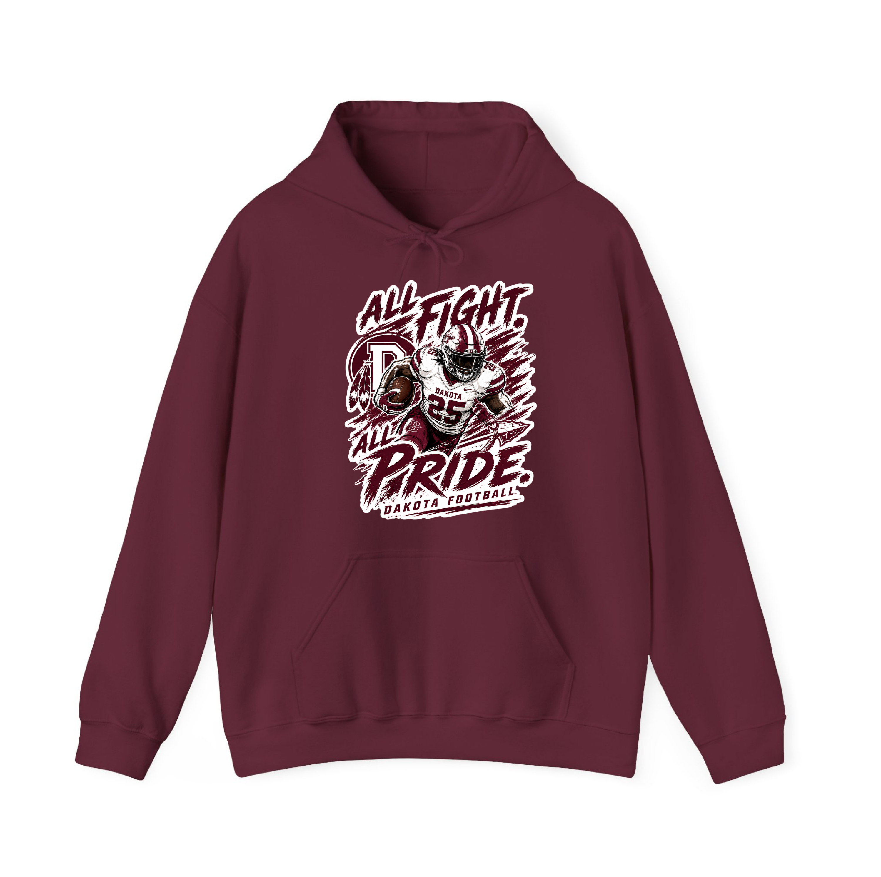 Youth Dakota Football All Fight All Pride Spirit Wear | T-Shirt, Crewneck & Hoodie