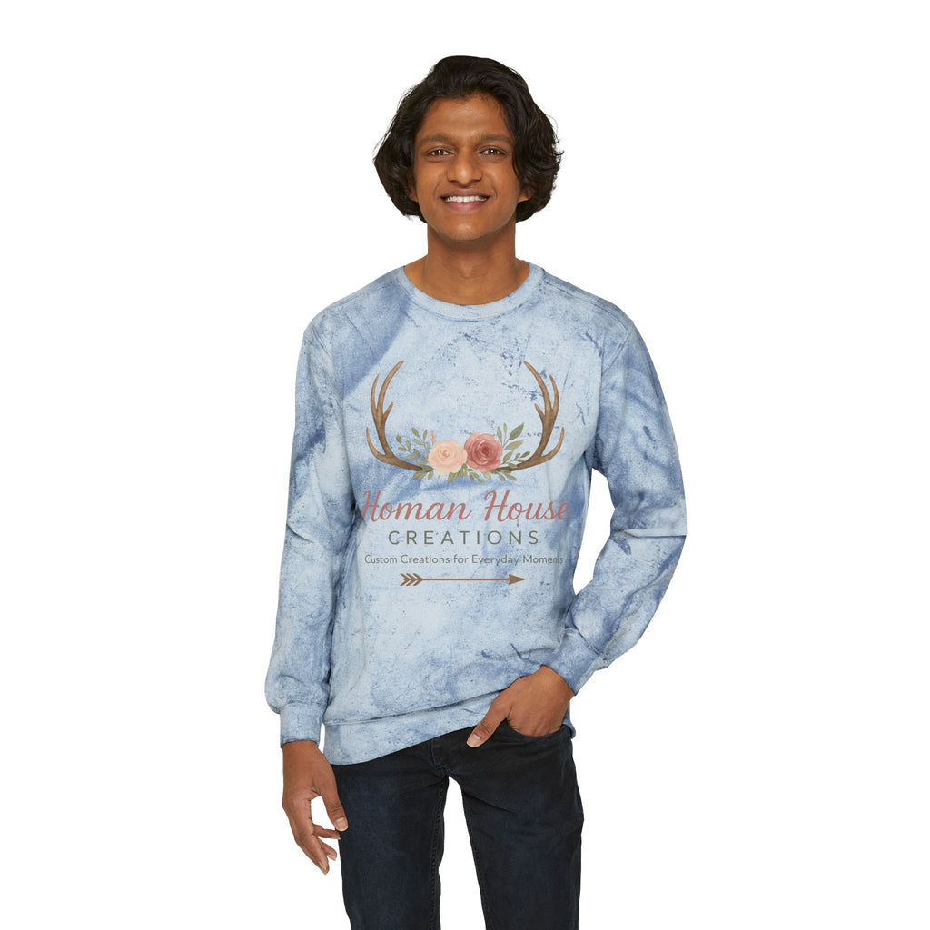 Unisex Color Blast Crewneck Sweatshirt