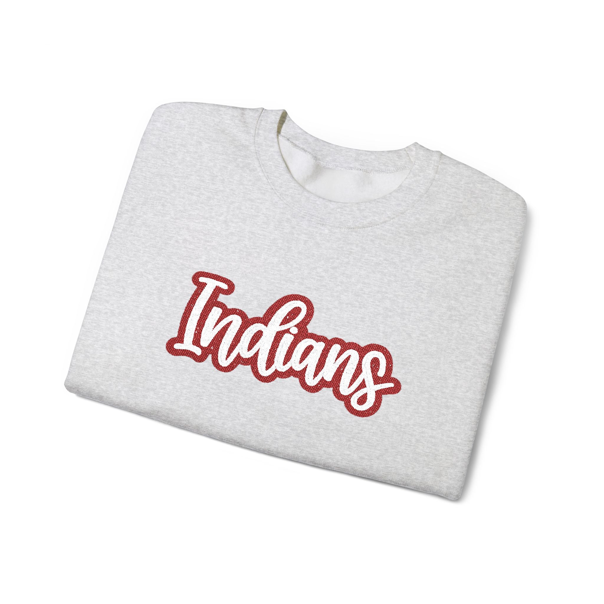 Indians Crewneck Sweatshirt – Retro Script School Spirit Pullover