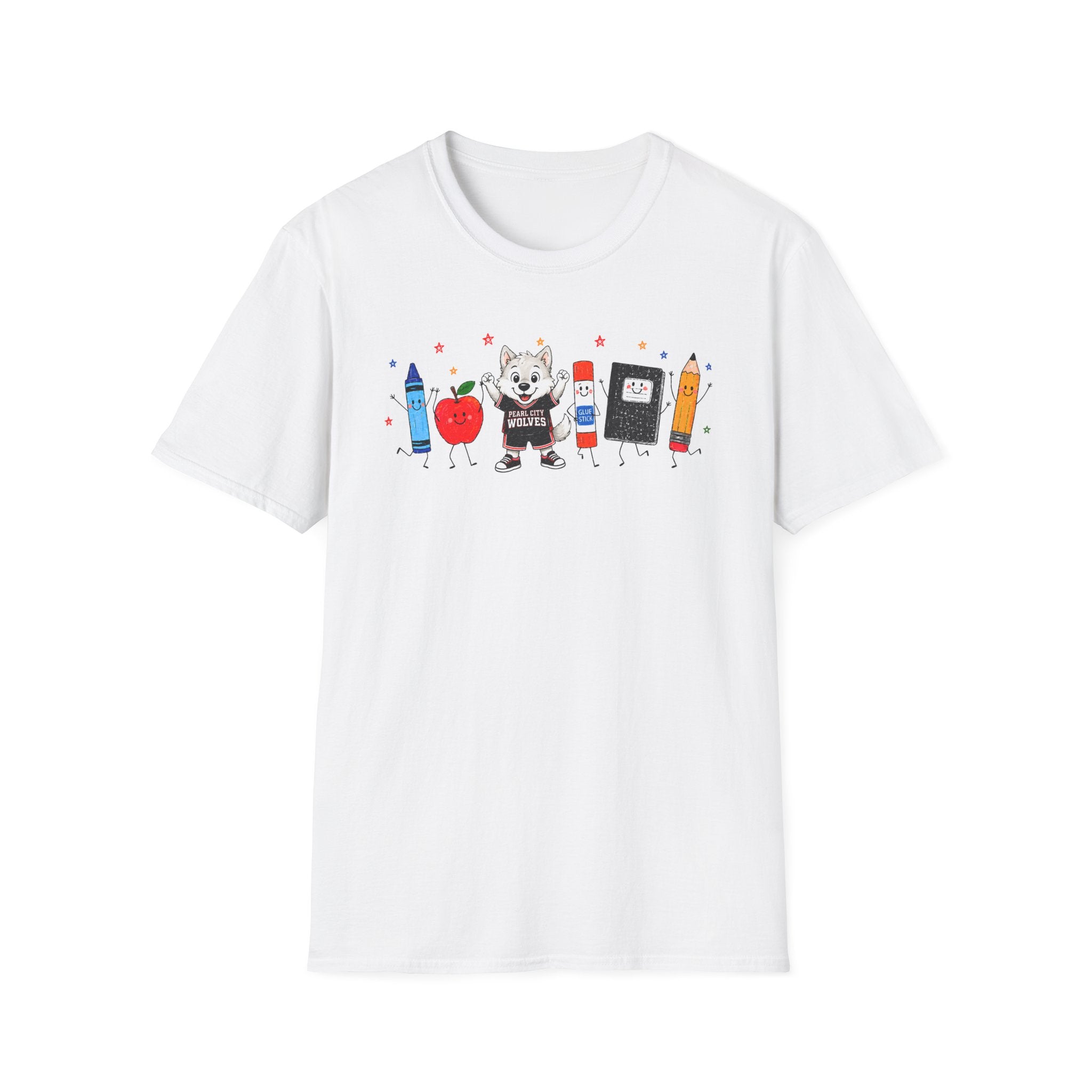 Pearl City Wolves School Spirit Crew Shirt