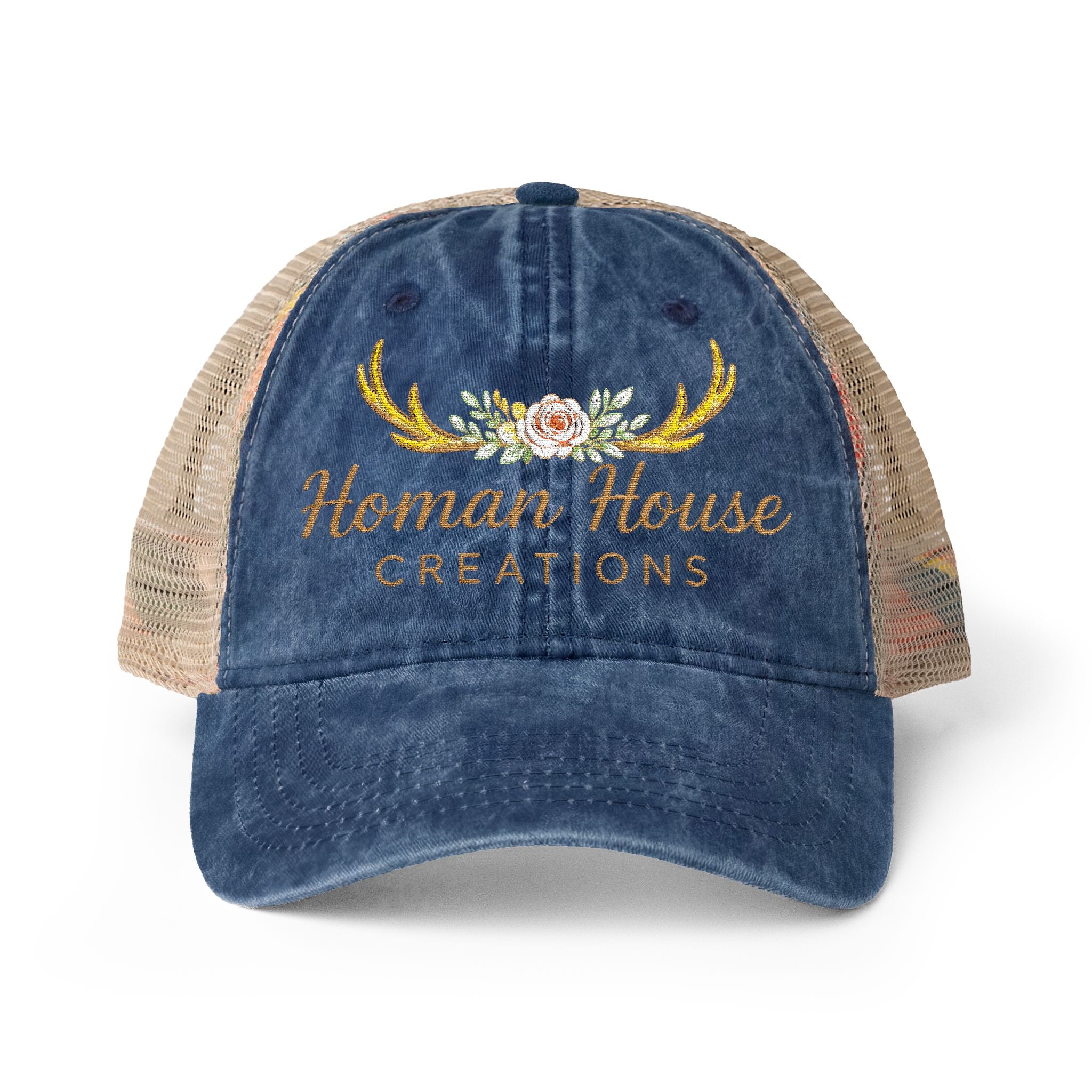Women's Washed Mesh-Back Cap Homan House Merch