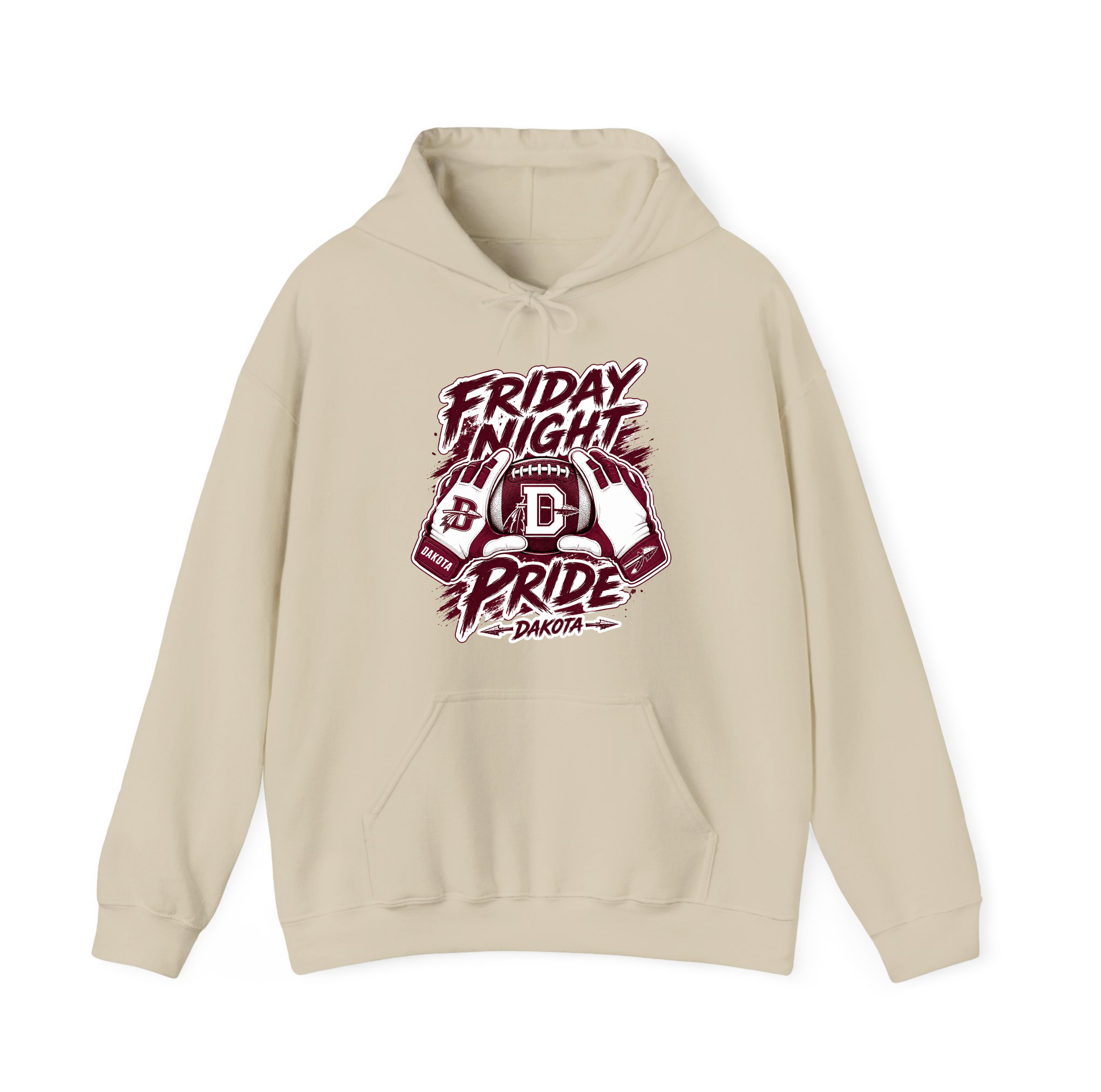Youth Dakota Friday Night Pride Football Spirit Wear | T-Shirt, Crewneck & Hoodie
