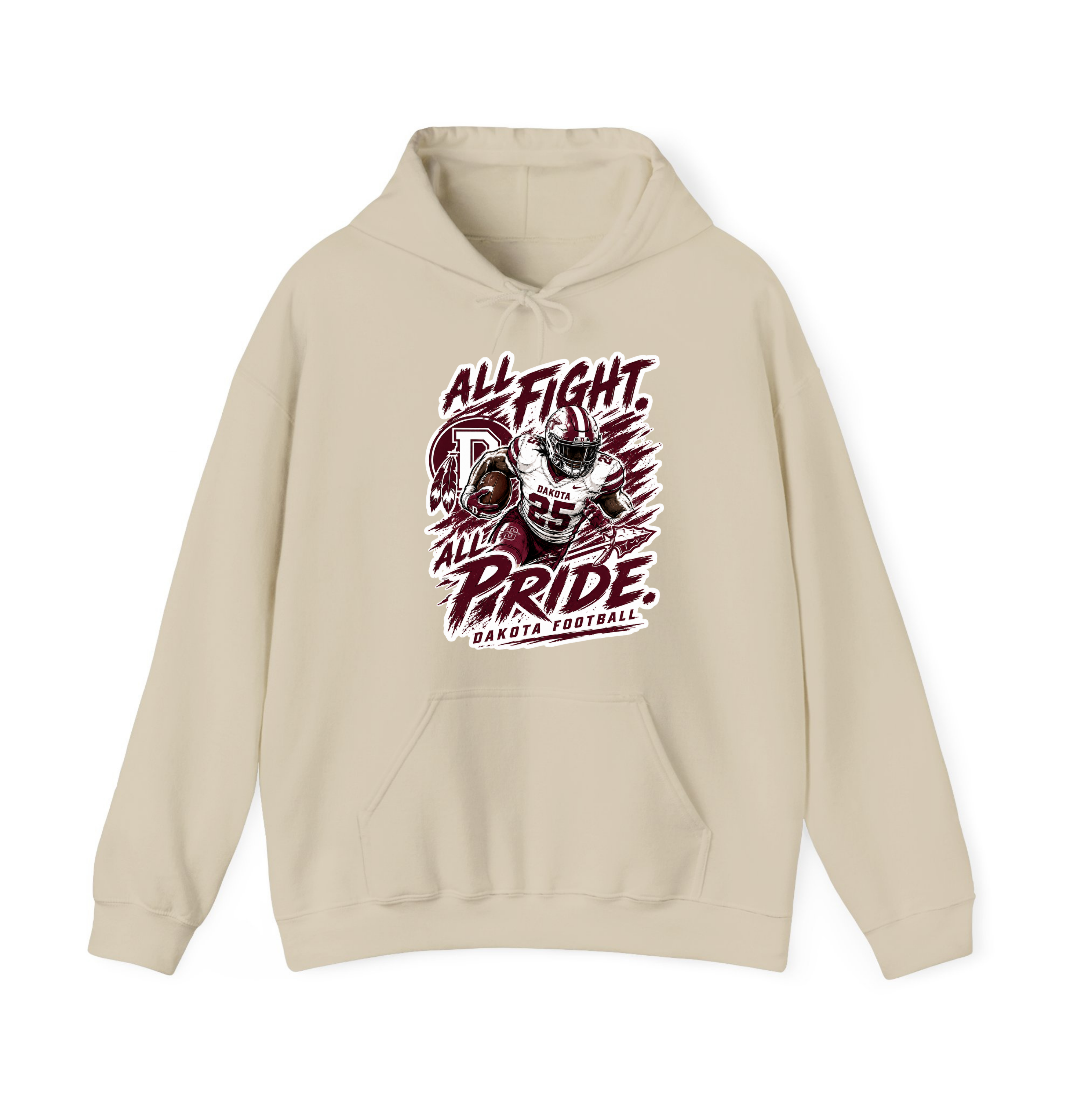 Youth Dakota Football All Fight All Pride Spirit Wear | T-Shirt, Crewneck & Hoodie